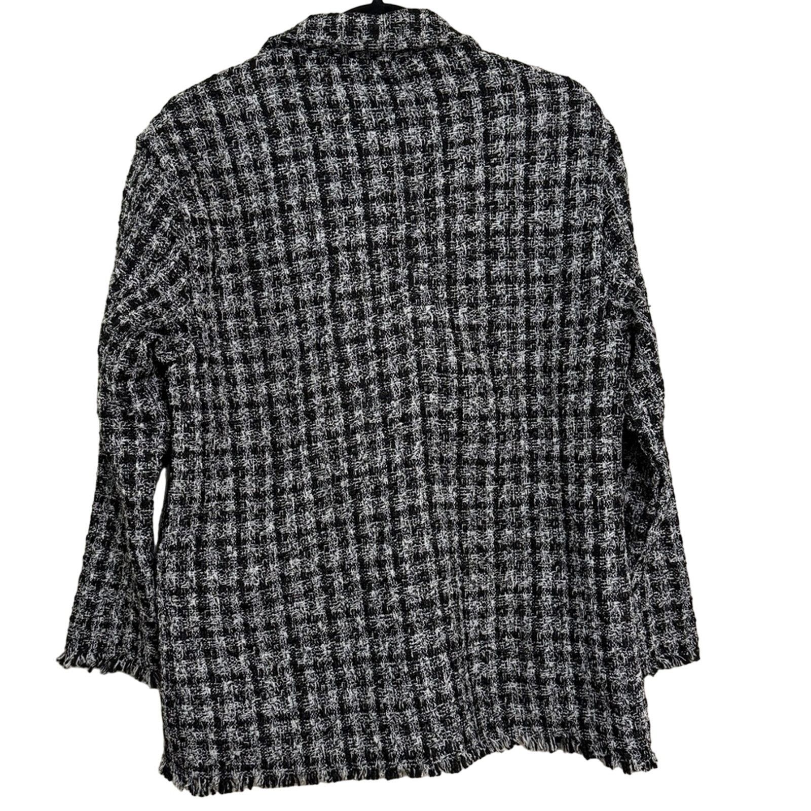 Other STORIA Plaid Tweed Double Breast Blazer Size M / US 6-8 / IT 42-44 - 2 Thumbnail