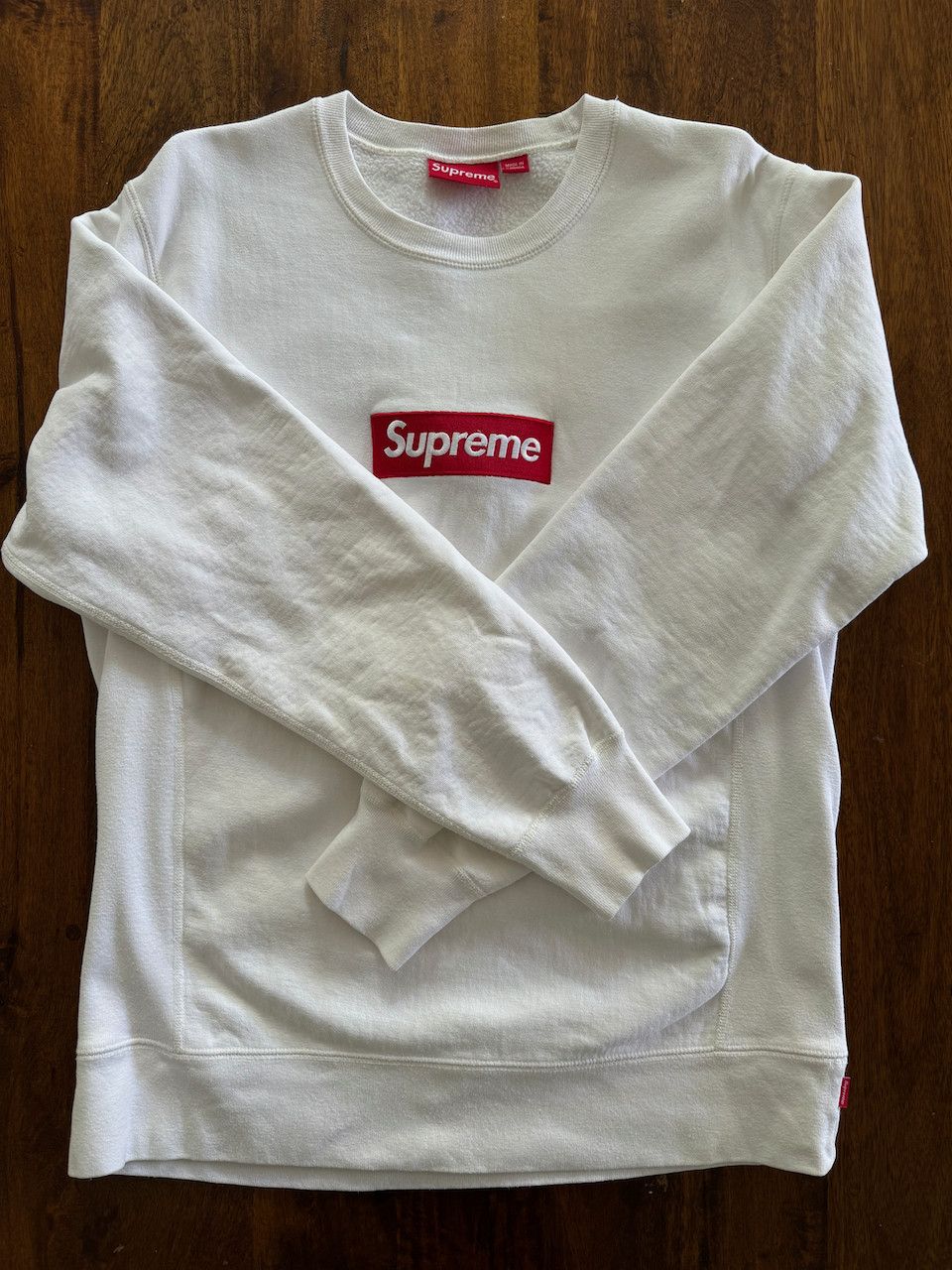 Supreme Supreme Box Logo Crewneck FW2013 - White | Grailed