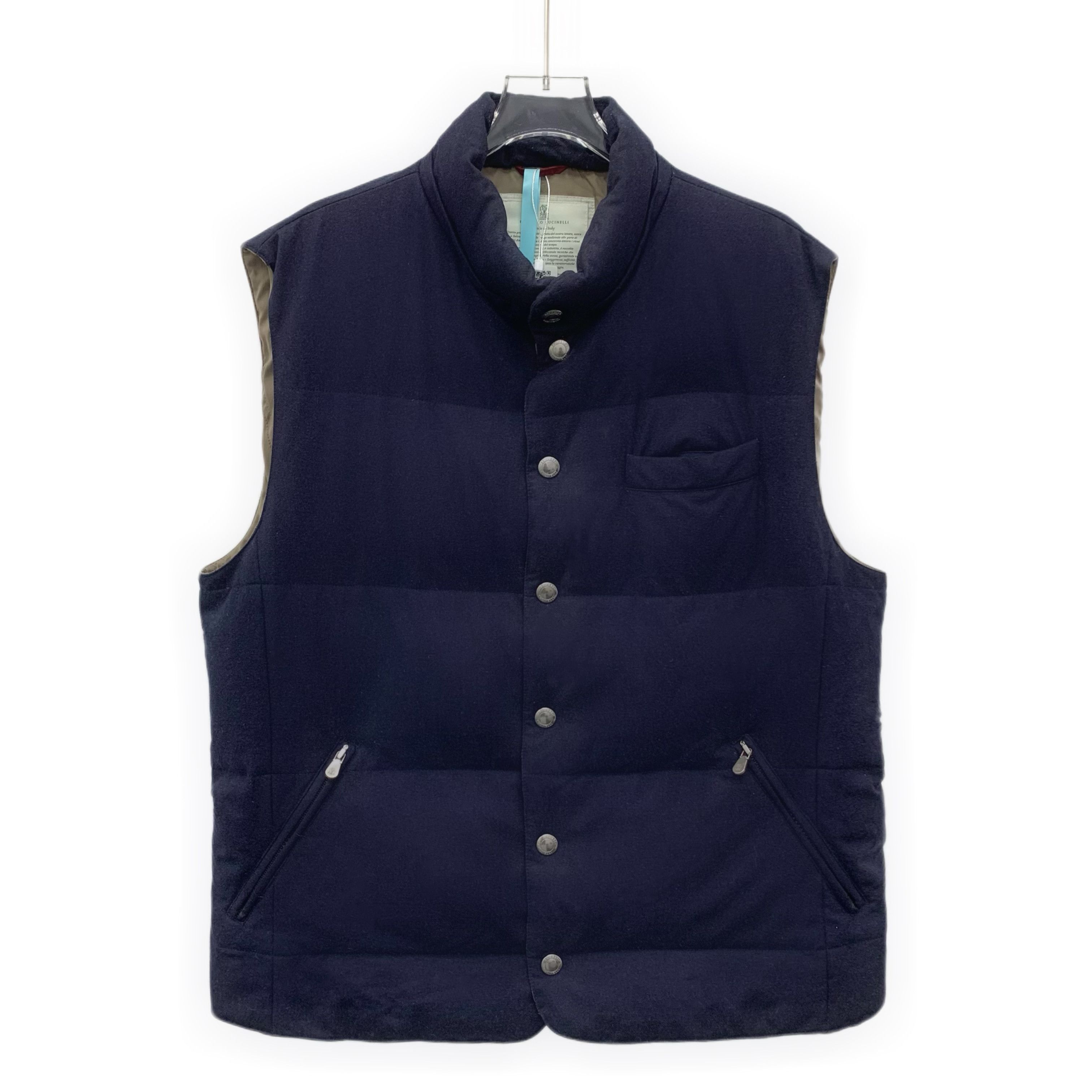 Brunello Cucinelli Brunello Cucinelli Wool Vest Navy (XL) Size US XL / EU 56 / 4 - 1 Thumbnail
