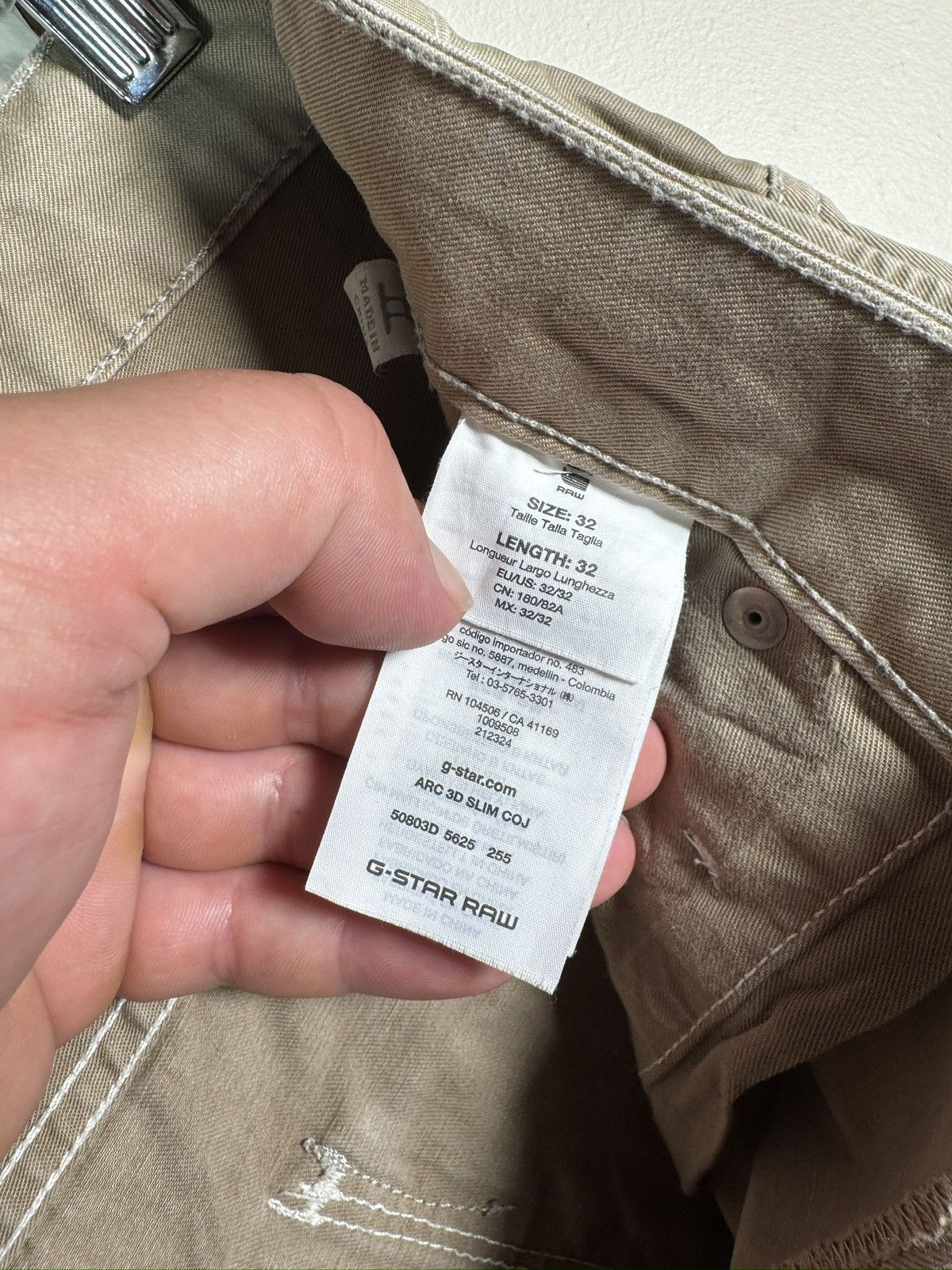 G-Star G-STAR RAW Men's Arc 3D Slim Coj Trousers. Size 32 Size US 32 / EU 48 - 11 Thumbnail