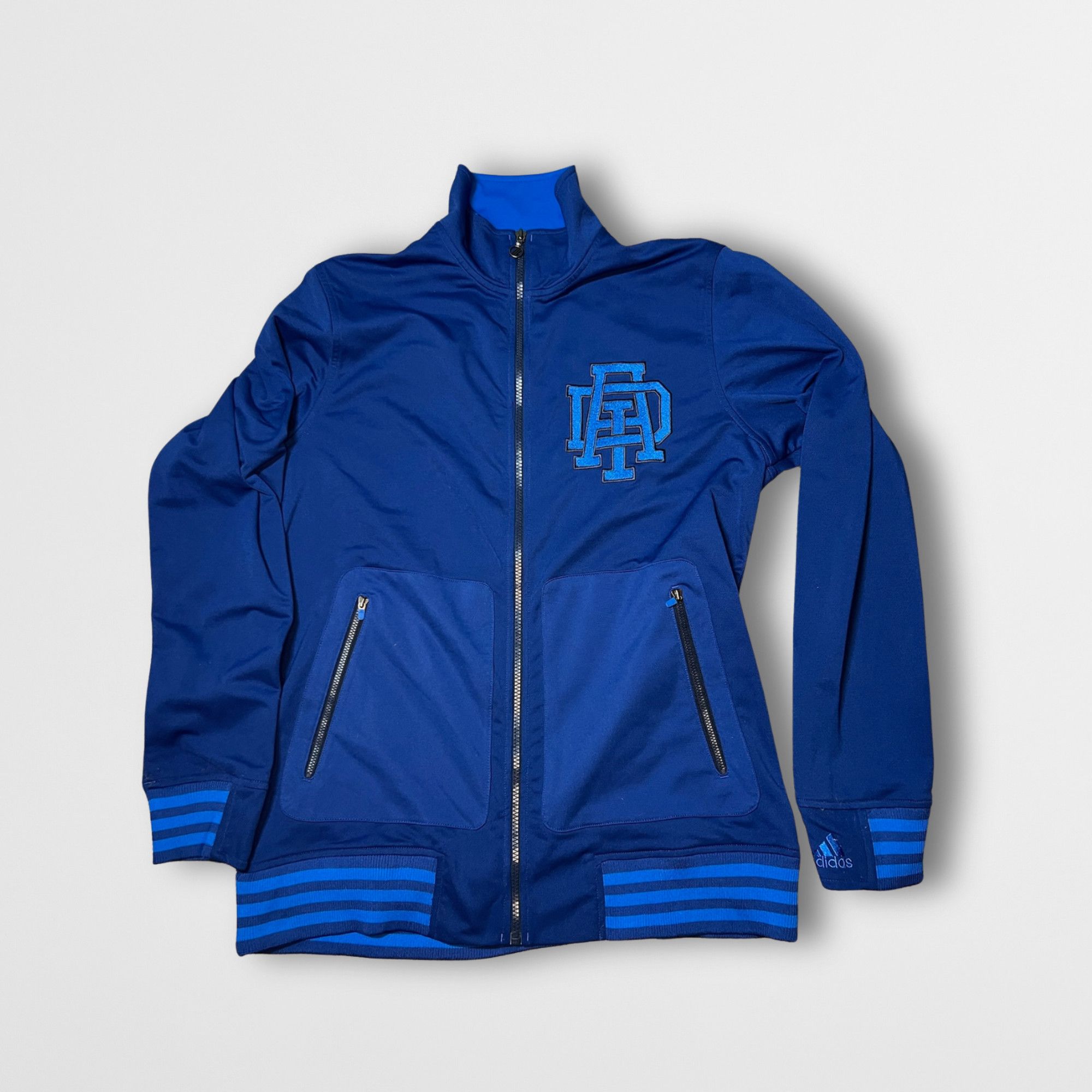 Adidas Adidas Climalite Mens Blue Full-Zip Jacket W/ Logo Size L Po Size US L / EU 52-54 / 3 - 2 Thumbnail