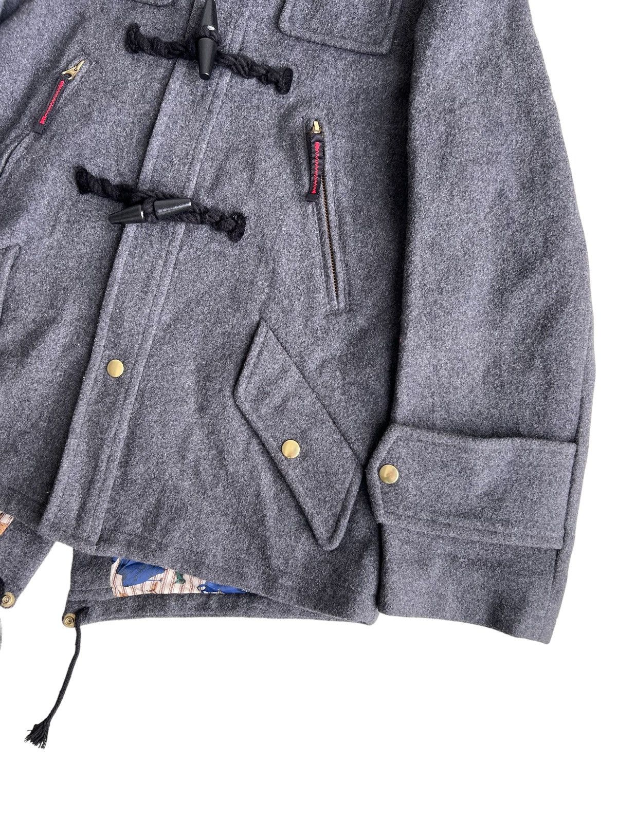 Final Home OG Ne-Net 🇯🇵 Cats Animal Print Wool Blend Duffle Coat Size US S / EU 44-46 / 1 - 6 Thumbnail
