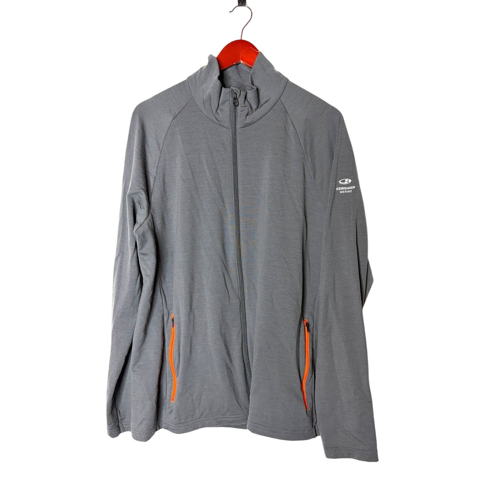 Icebreaker Icebreaker Men Merino Wool Jacket XL Grey Full Zip Outdoors Size US XL / EU 56 / 4 - 1 Thumbnail