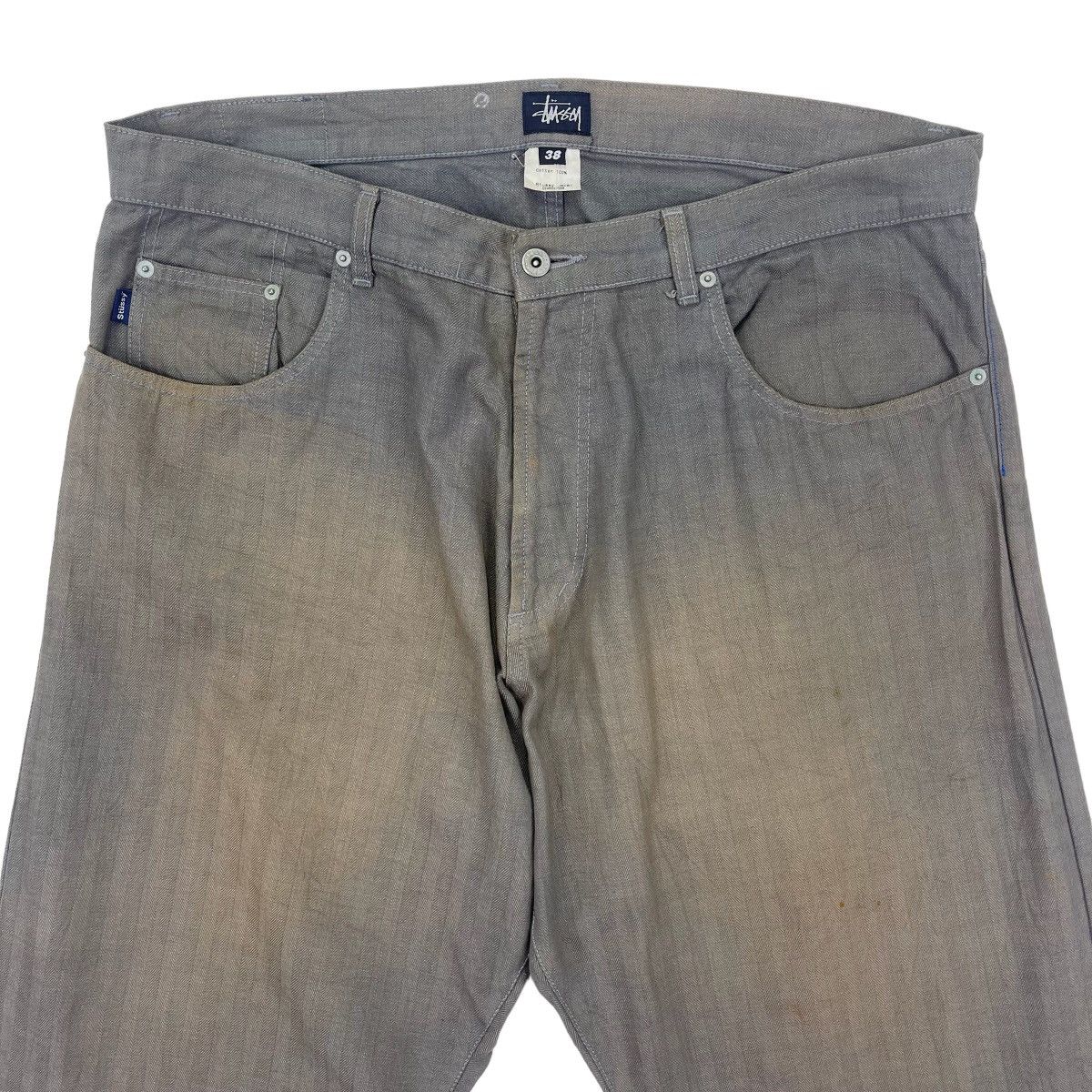 Stussy × Vintage Stussy Faded Denim Size US 38 / EU 54 - 7 Thumbnail