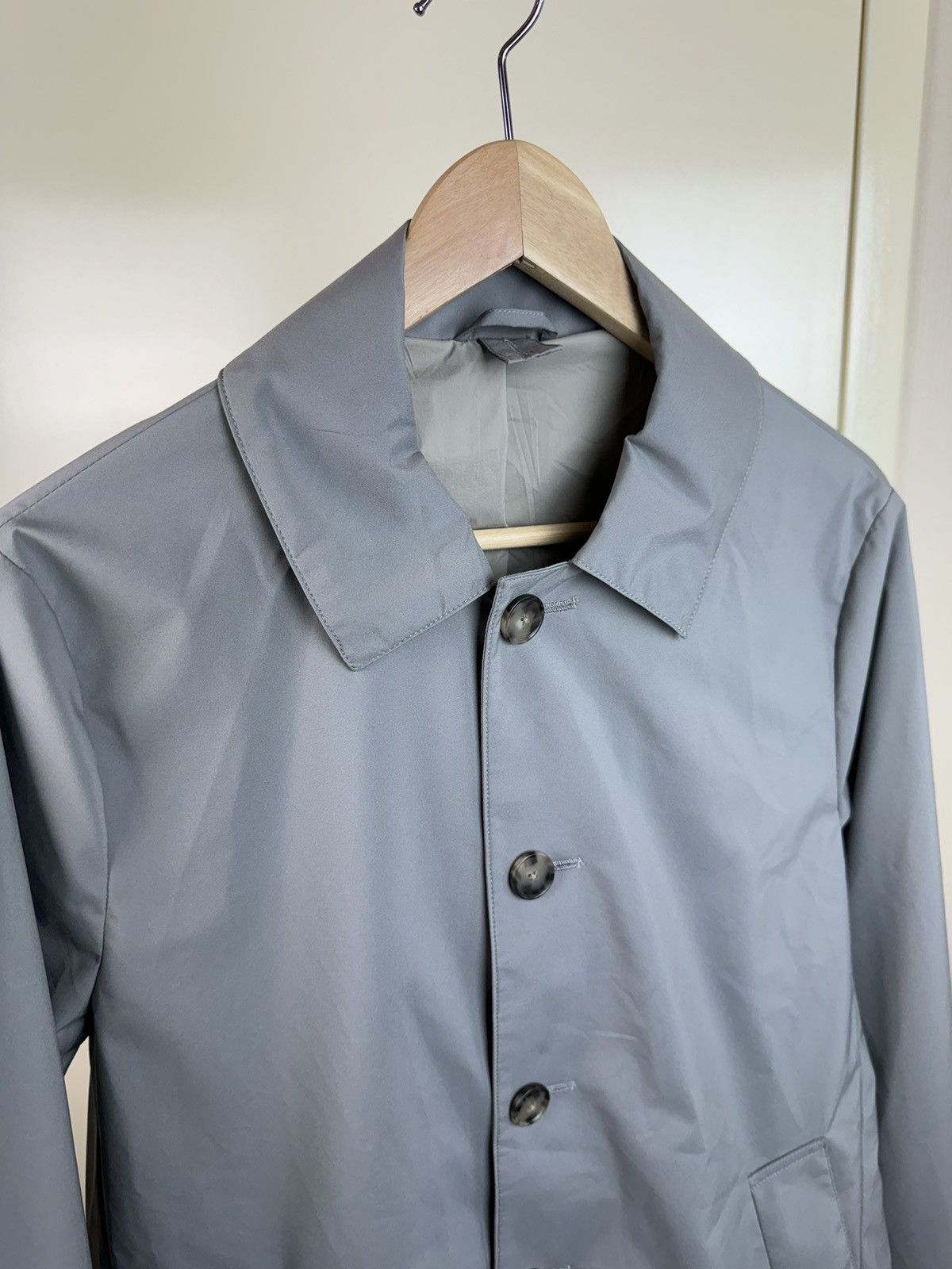 SHINE LUXURY ATELIER MUNRO Frost GGray Car Coat Loro Piana Storm System M Size US M / EU 48-50 / 2 - 13 Thumbnail