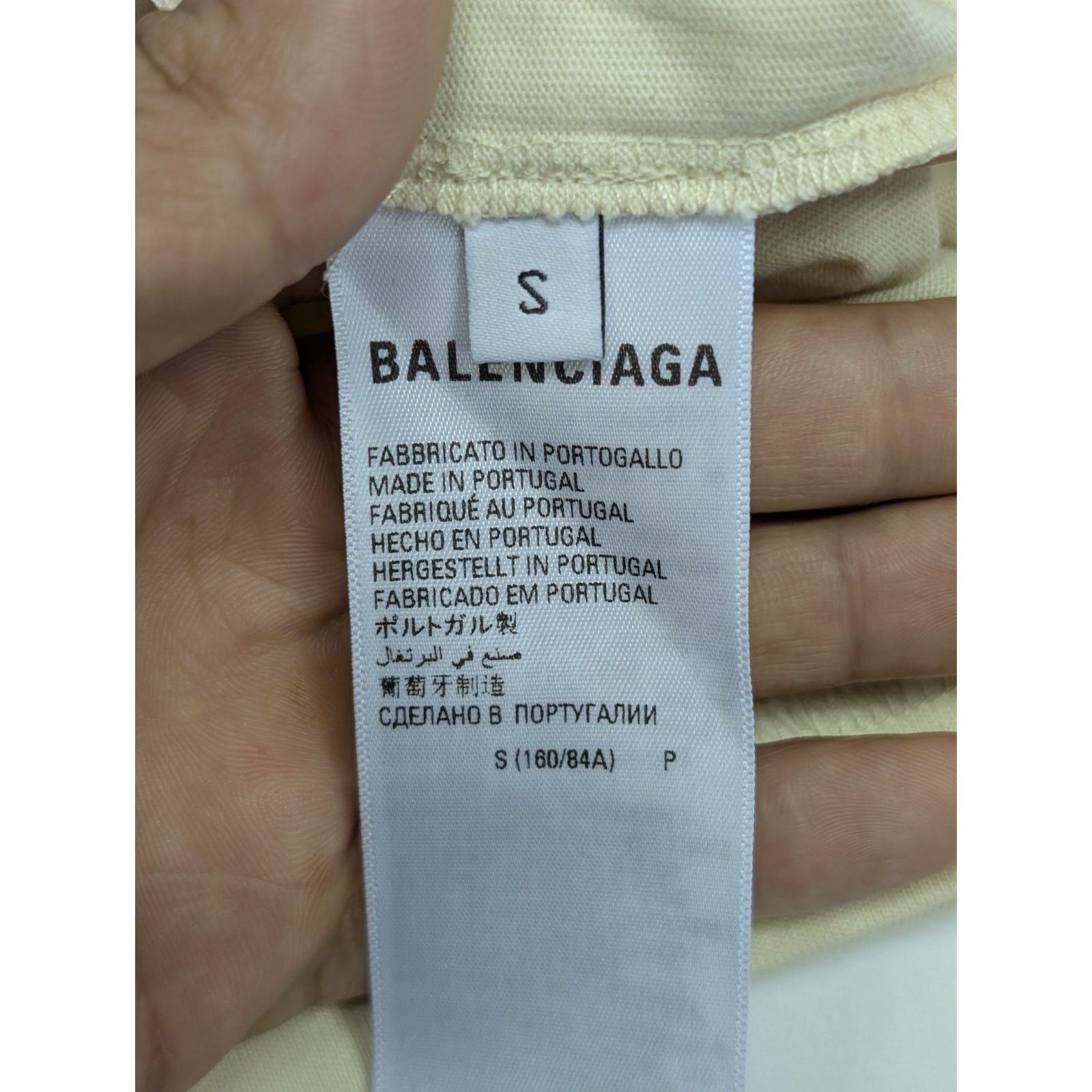 Balenciaga o1rshd1 Embro Pol Campgn Vintage Jersey T-Shirt Mix Metal Size US S / EU 44-46 / 1 - 8 Thumbnail