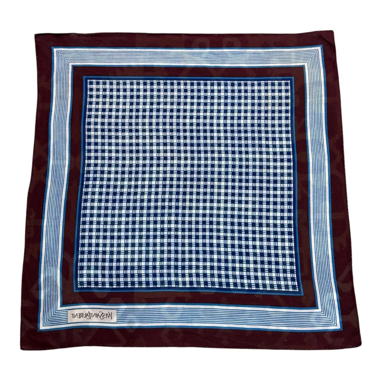 Yves Saint Laurent Yves Saint Laurent Silk Scarf Neckerchief Handkerchief Size ONE SIZE - 2 Thumbnail
