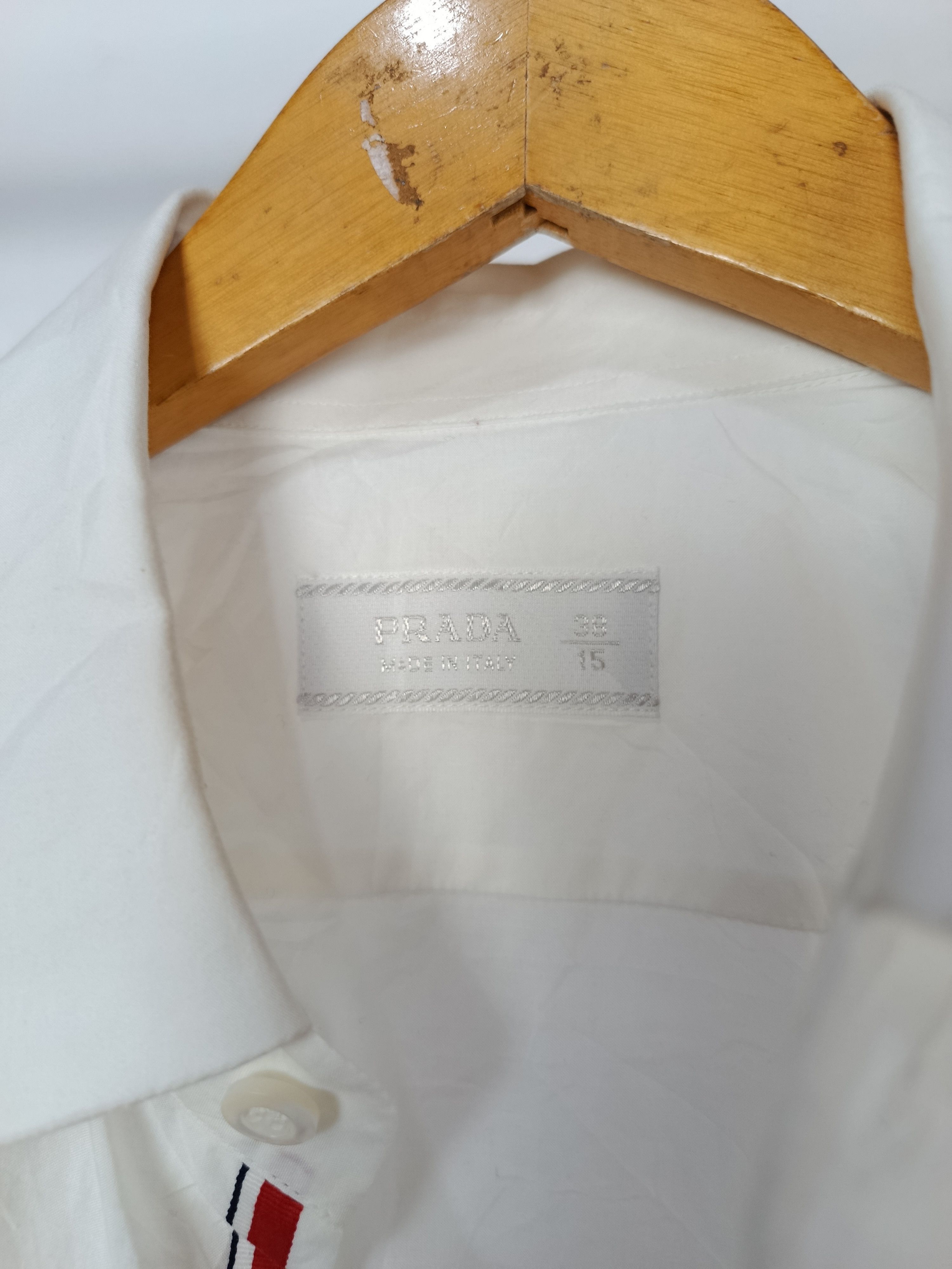 Prada Prada White Shirt Button Up 2009 Size US M / EU 48-50 / 2 - 7 Thumbnail