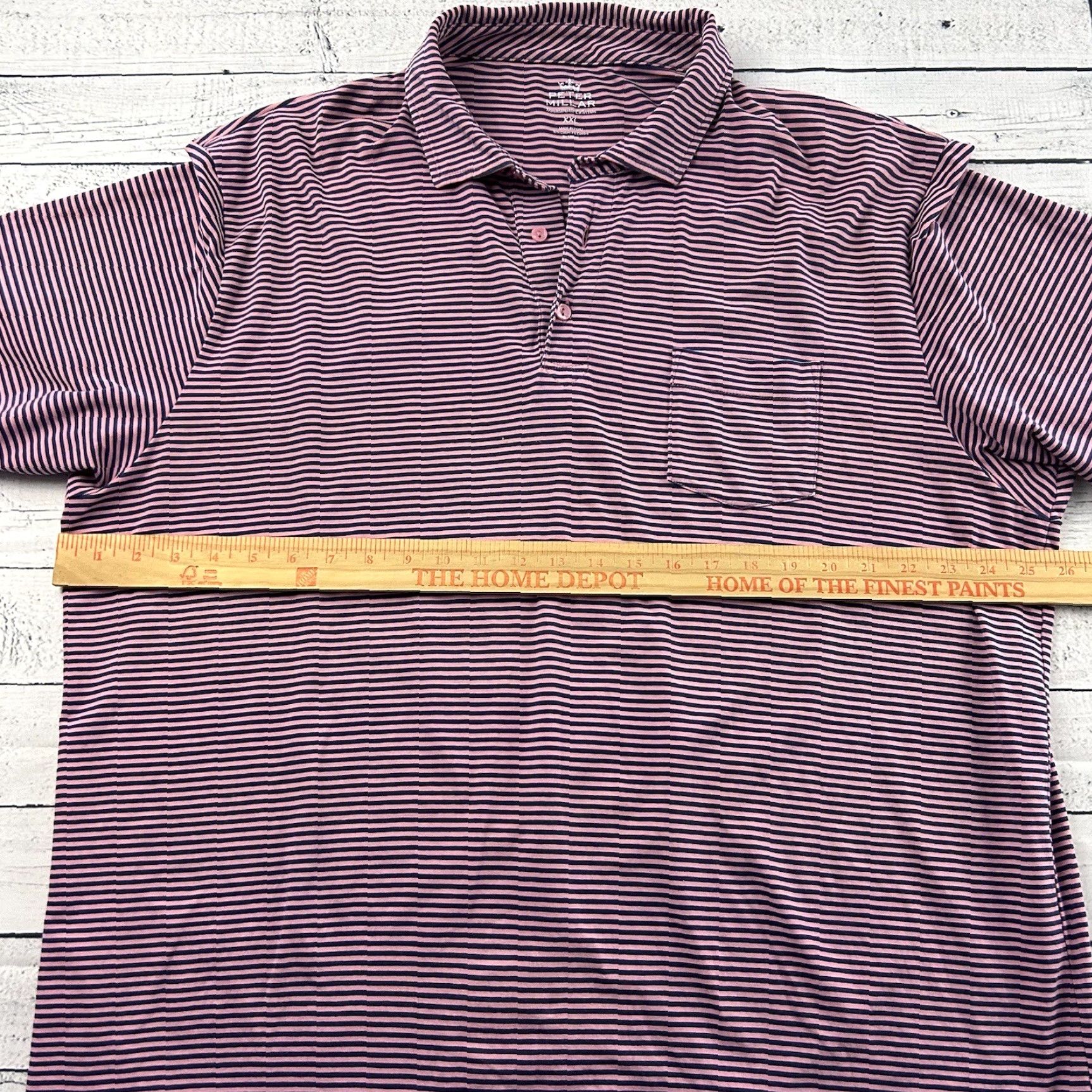 Peter Millar Peter Millar Mountainside Collection Short Sleeve Golf Polo Shirt Mens XXL Pink Shirt Size US XXL / EU 58 / 5 - 6 Thumbnail