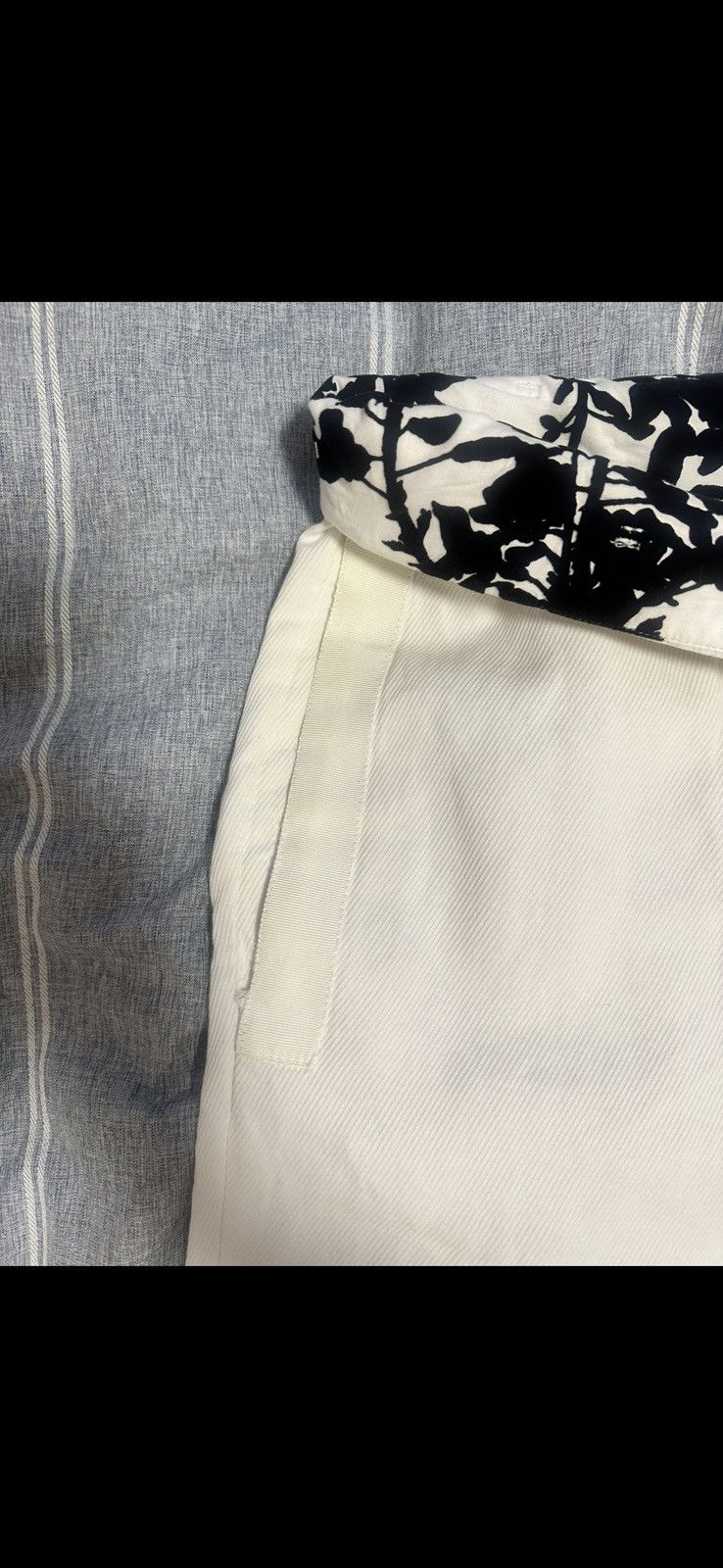 Ann Demeulemeester White Cotton Pants Size 27" / US 4 / IT 40 - 2 Thumbnail