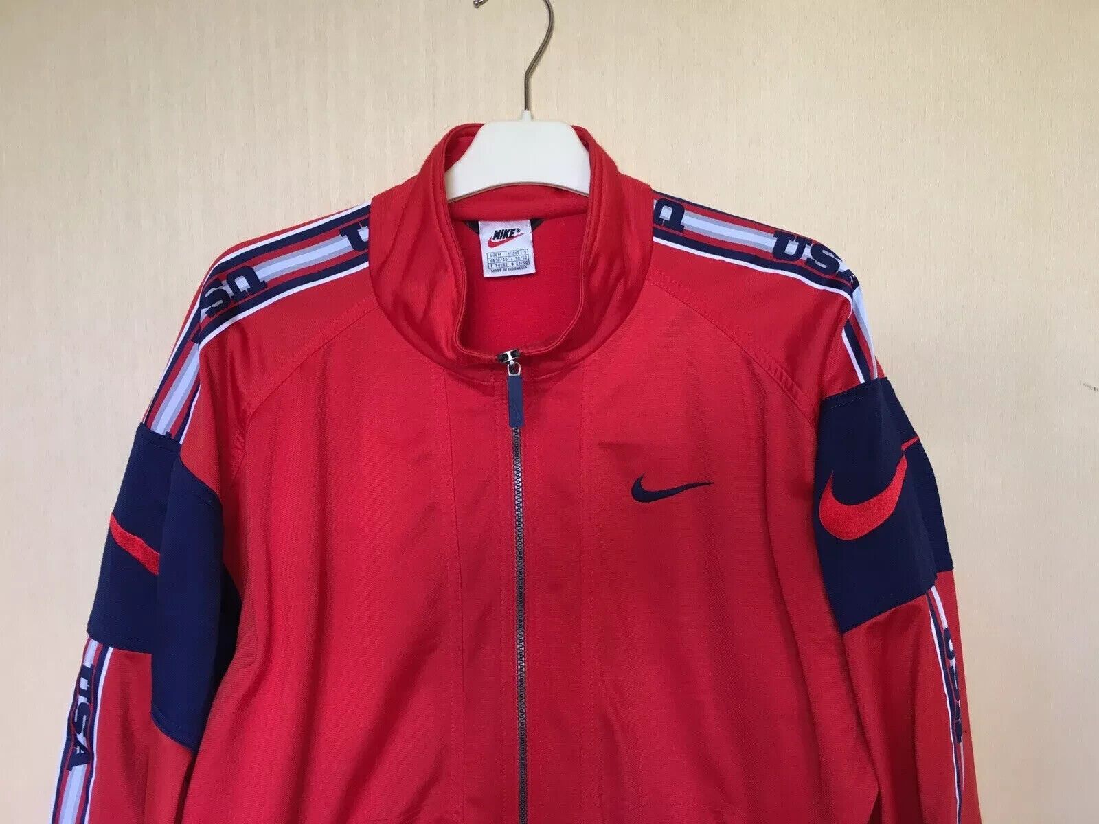 Nike NIKE VINTAGE TRACK JACKET FULL ZIP BIG LOGO USA 1990s BLOKE Size US M / EU 48-50 / 2 - 9 Thumbnail