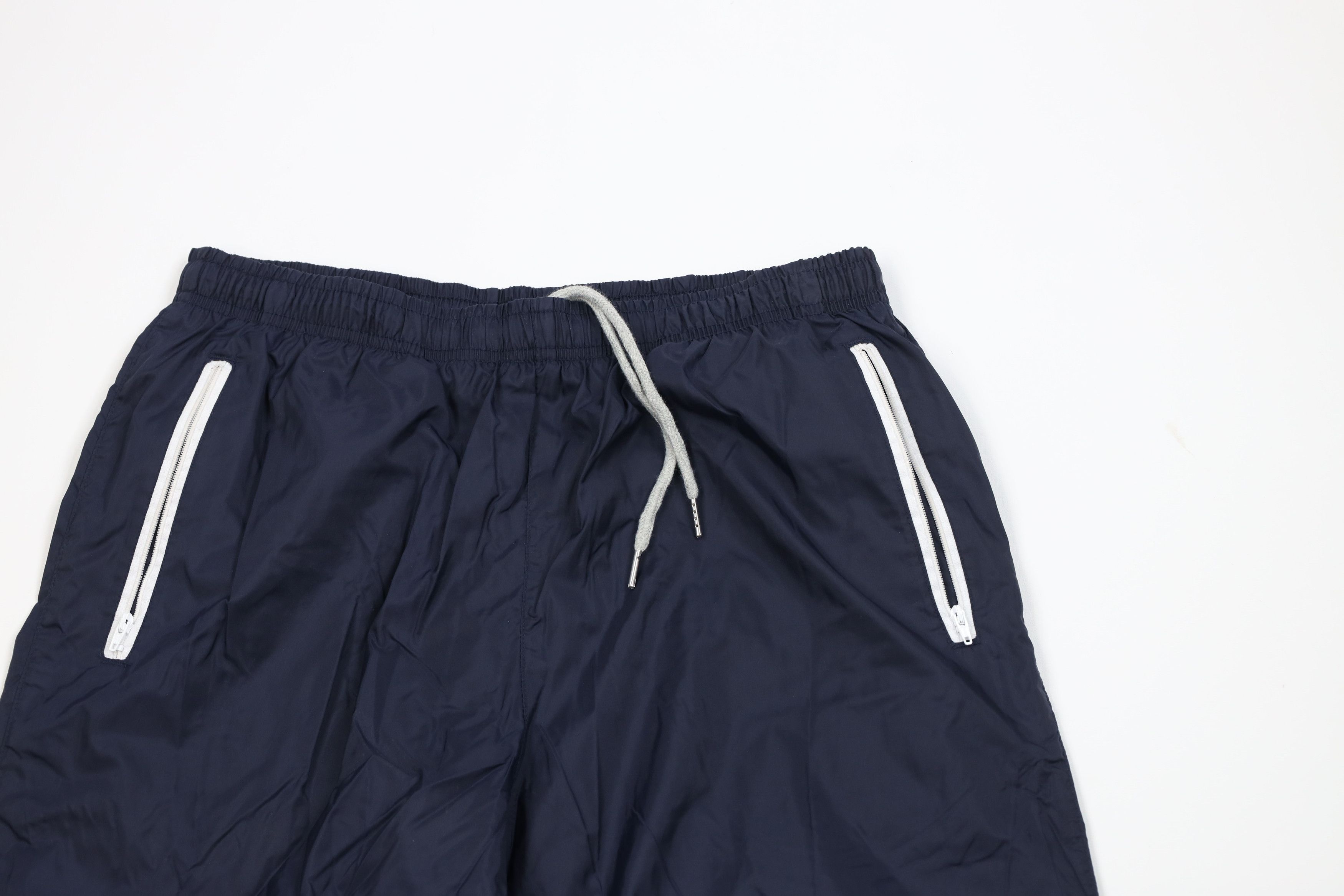 Nike Vintage 90s Nike Scott Mini Swoosh Lined Wide Leg Pants Blue Size 30" / US 8 / IT 44 - 2 Thumbnail