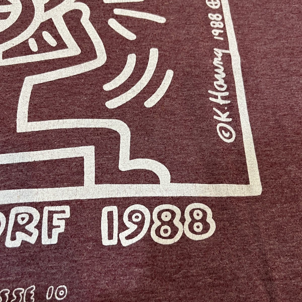 Keith Haring 1988 Keith Haring Dusseldorf Kaistrasse 10 T-shirt Size US L / EU 52-54 / 3 - 3 Thumbnail