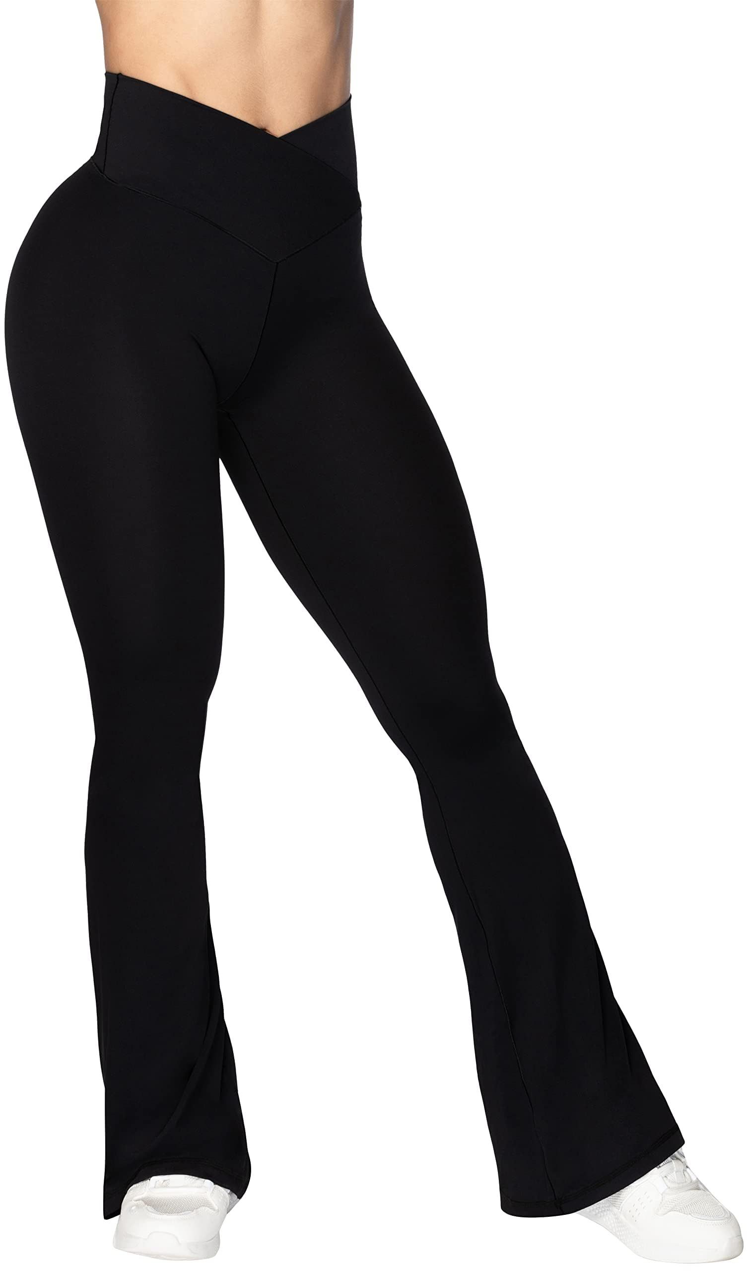 Other Flare Leggings, Crossover Yoga Pants with Tummy Control Size 33" - 2 Thumbnail