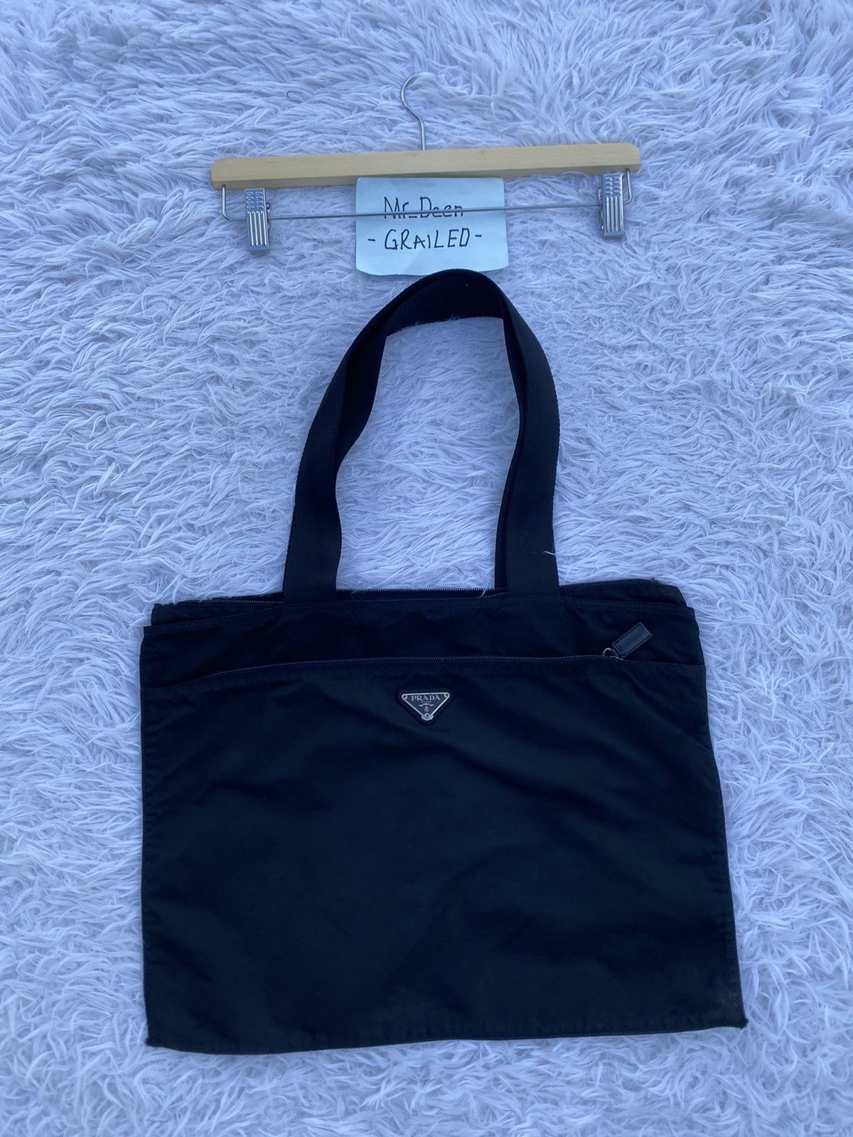 Prada Rare Vintage Prada Nylon Tote Bag Size ONE SIZE - 2 Thumbnail