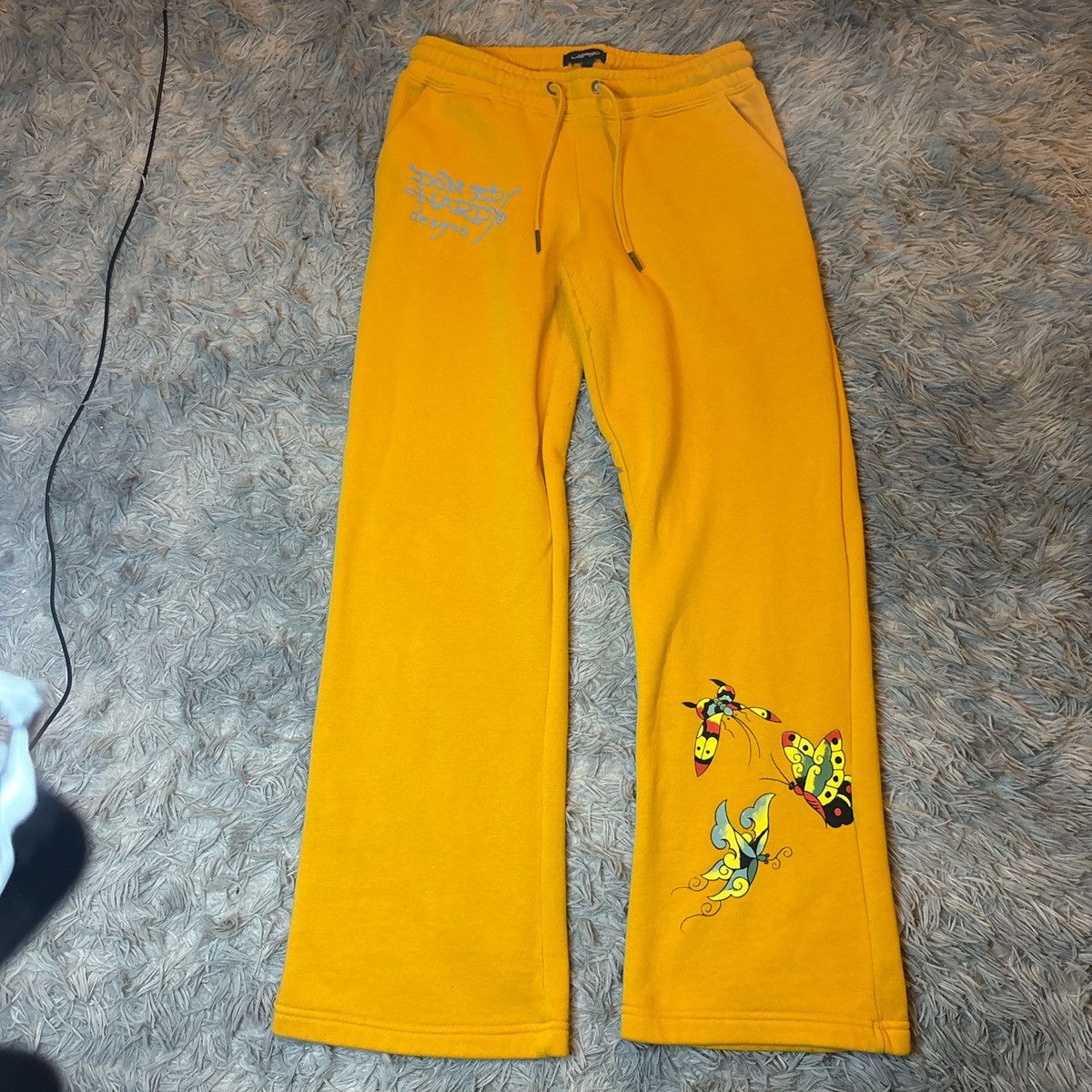 Ed Hardy Ed Hardy Butterfly Women's Straight Pants Set Drawstring Size S / US 4 / IT 40 - 2 Thumbnail