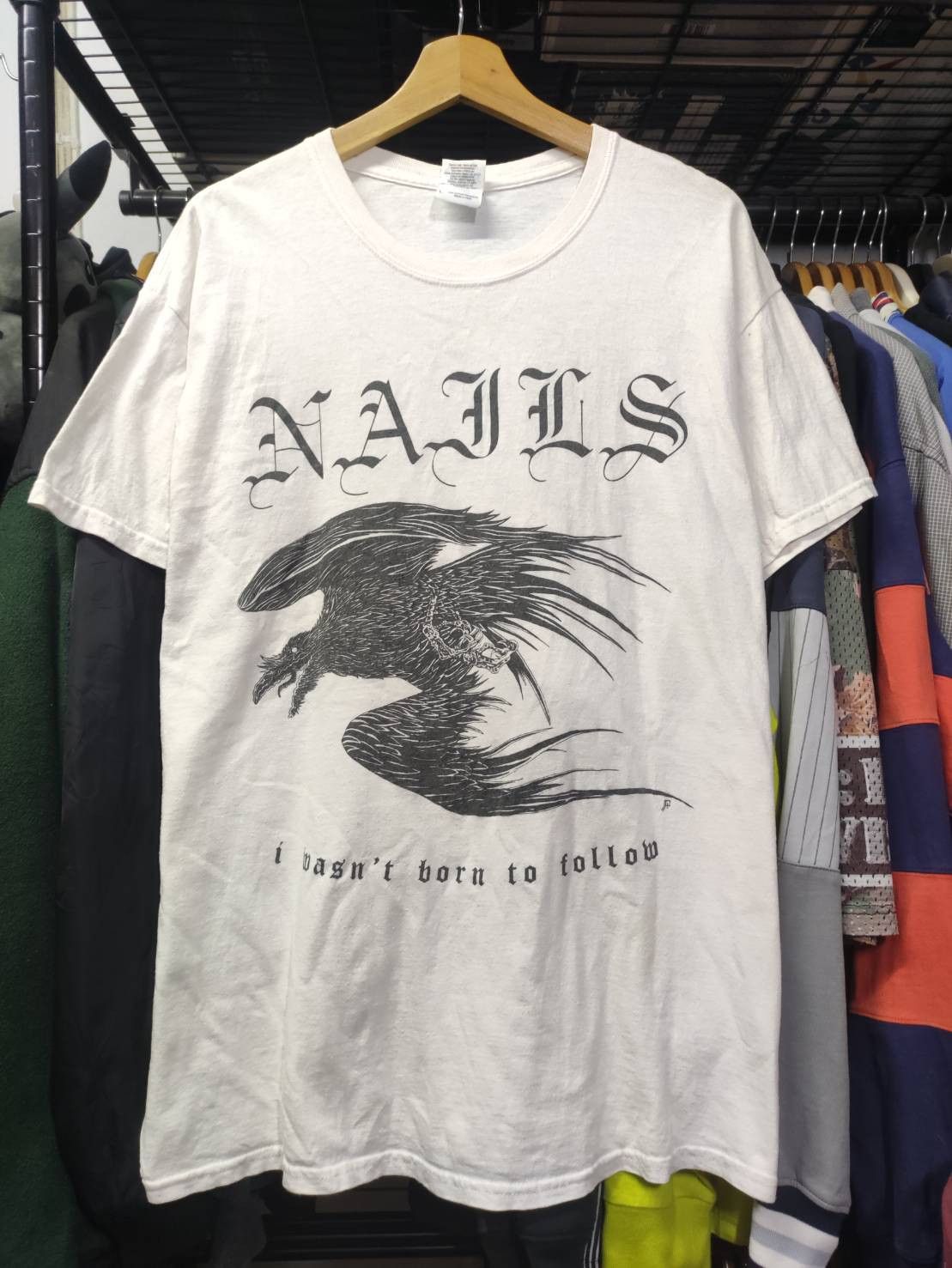 Band Tees Vtg Nails Band " I Wasn't Born To Follow " Singel Promo Size US M / EU 48-50 / 2 - 3 Thumbnail