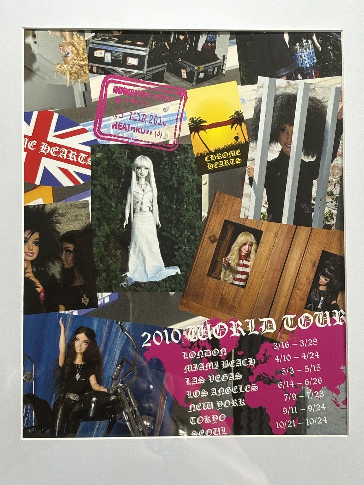 Chrome Hearts *Chrome Hearts* ‘Passport BARBIE’ Framed Poster Size ONE SIZE - 4 Thumbnail
