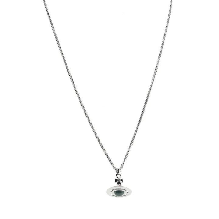 Vivienne Westwood Vivienne Westwood Brass Tag Necklace in Silver 0079 Size ONE SIZE - 1 Thumbnail