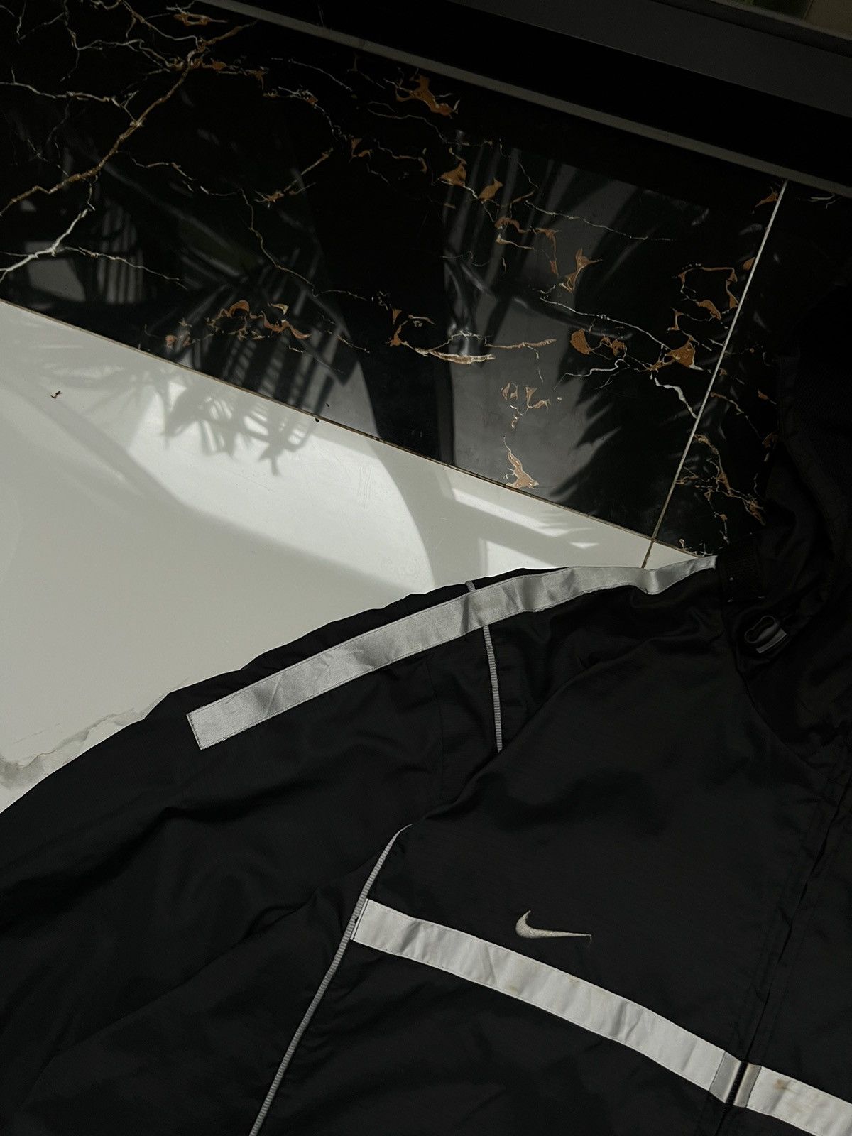 Nike × Vintage 90's NIKE TEAM RETRO GORPCORE HOODED Y2K JACKET RARE SWOOSH Size US XL / EU 56 / 4 - 4 Thumbnail