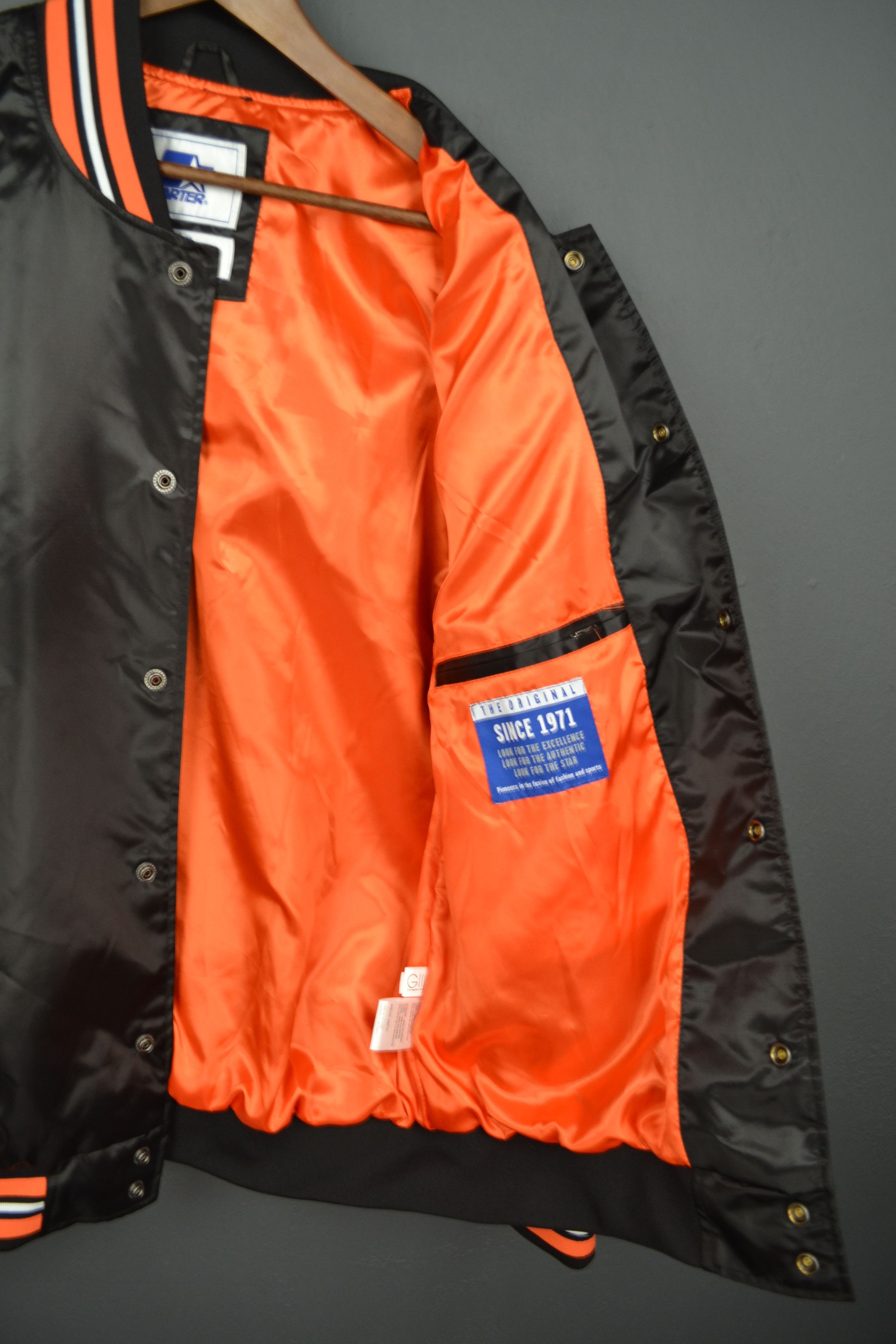 Starter Cincinnati Bengals Starter Jacket XL Rare Black Orange Size US XL / EU 56 / 4 - 12 Thumbnail