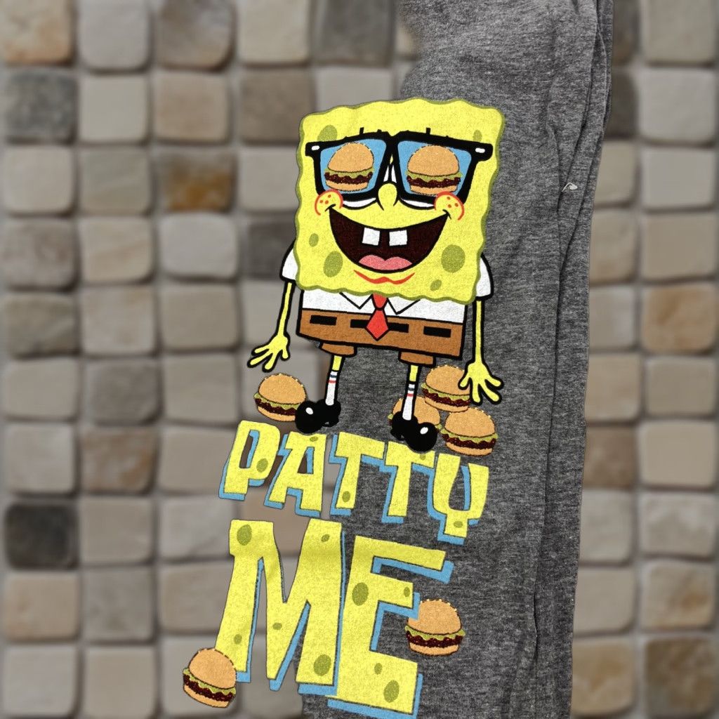 Nickelodeon Nickelodeon SpongeBob Squarepants Patty Me Lounge Pajama Pants Small Gray Men Size US 29 - 1 Thumbnail