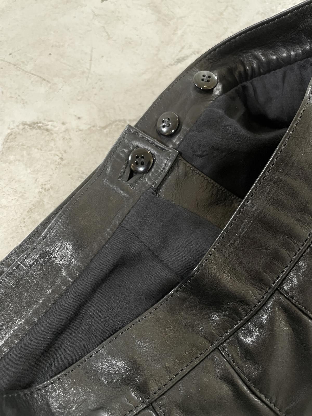 Chrome Hearts Chrome Hearts Leather Wrap Skirt Size 42" / US 20 - 4 Thumbnail