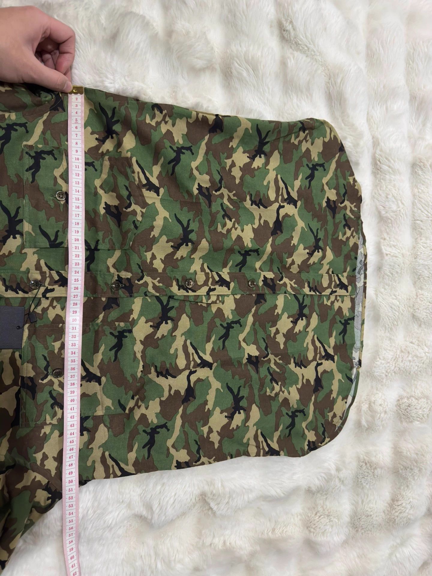 Saint Laurent Paris Saint Laurent Hedi Slimane vintage camo men's shirt 40 Size US XXS / EU 40 - 6 Thumbnail