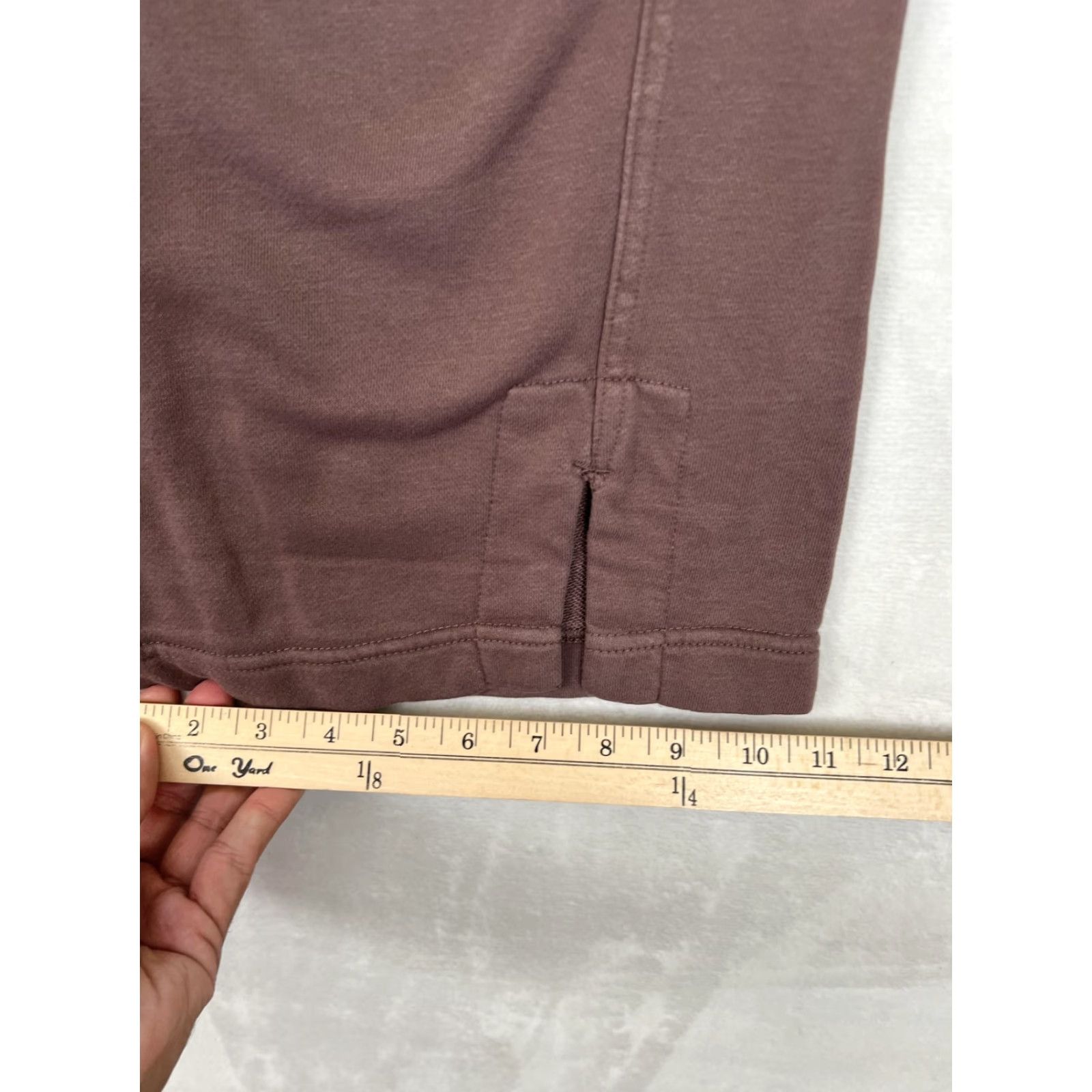 Nike Nike Sweatpants Women Small Brown Wide-Leg French Terry Just Do It Logo READ Size 28" / US 6 / IT 42 - 4 Thumbnail