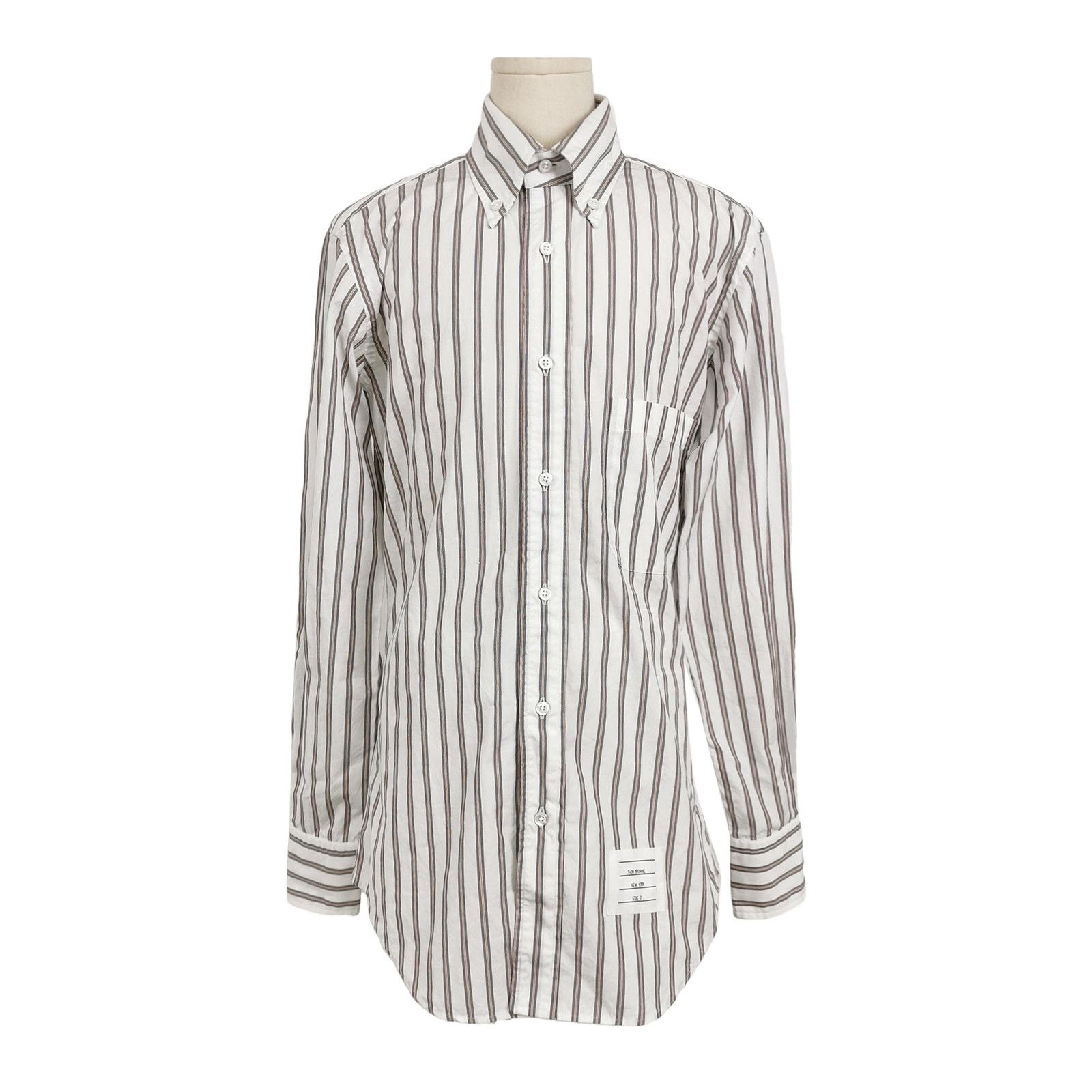 Thom Browne Thom Browne Striped Button Down Shirt Size 0 Size US XS / EU 42 / 0 - 1 Thumbnail