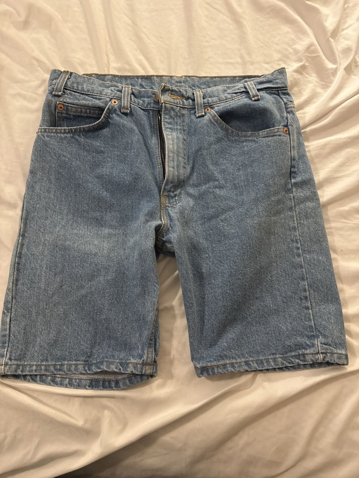 Levi's × Vintage Orange Tab Levi’s Denim Shorts Size US 30 / EU 46 - 1 Thumbnail