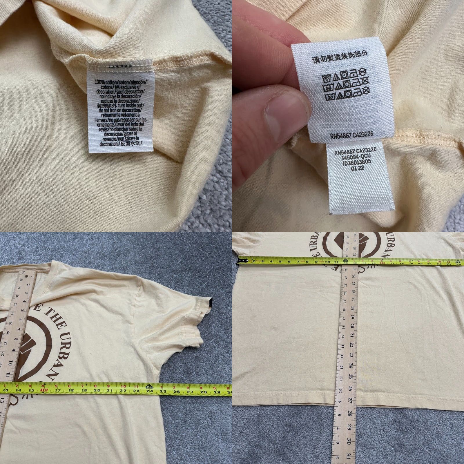 Victoria's Secret Victoria's Secret Shirt Women One Size Beige Oversized Logo T-Shirt Short Sleeve Cotton Casual Size ONE SIZE - 8 Thumbnail