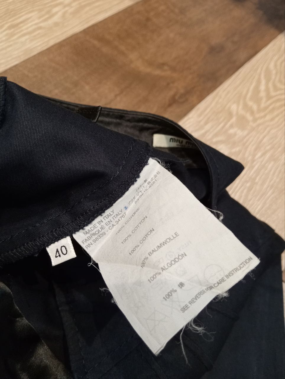 Miu Miu LUXURY MIU MIU FLARED COTTON PANTS Size 27" / US 4 / IT 40 - 8 Thumbnail