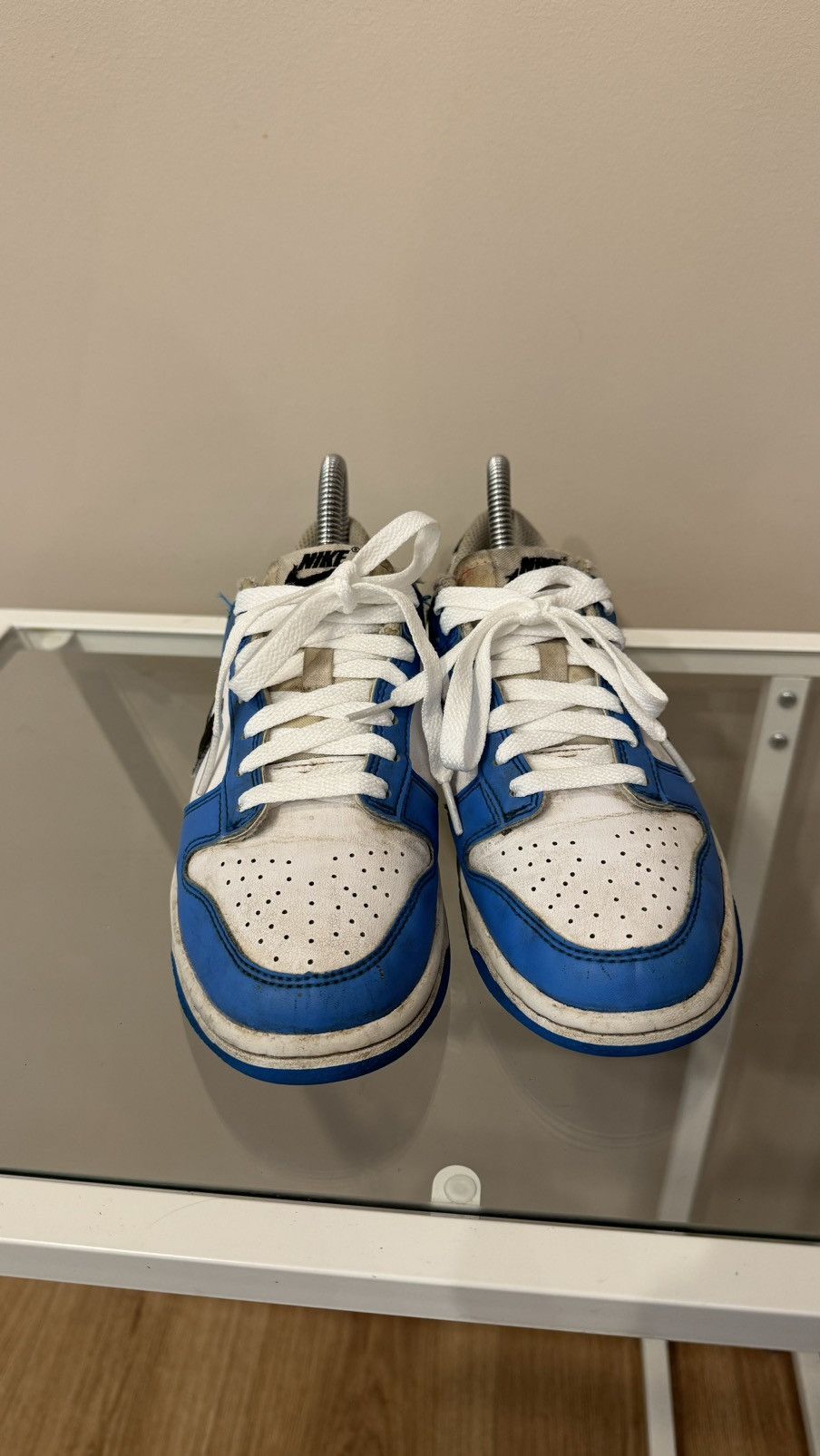 Nike Nike Dunk low sneakers blue white womens Size US 5.5 / IT 35.5 - 2 Thumbnail