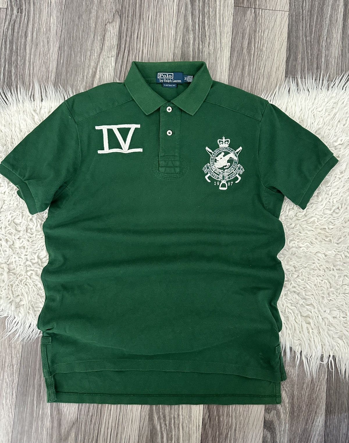 Polo Ralph Lauren Vintage Green Big logo polo t shirt