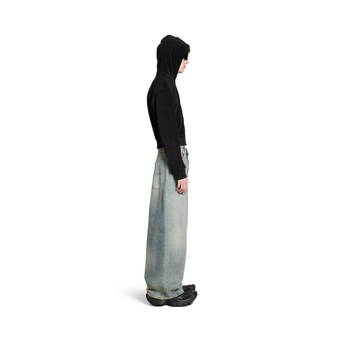Balenciaga o1bcso1str1225 Low Crotch Pants in Blue Size US 28 / EU 44 - 3 Thumbnail