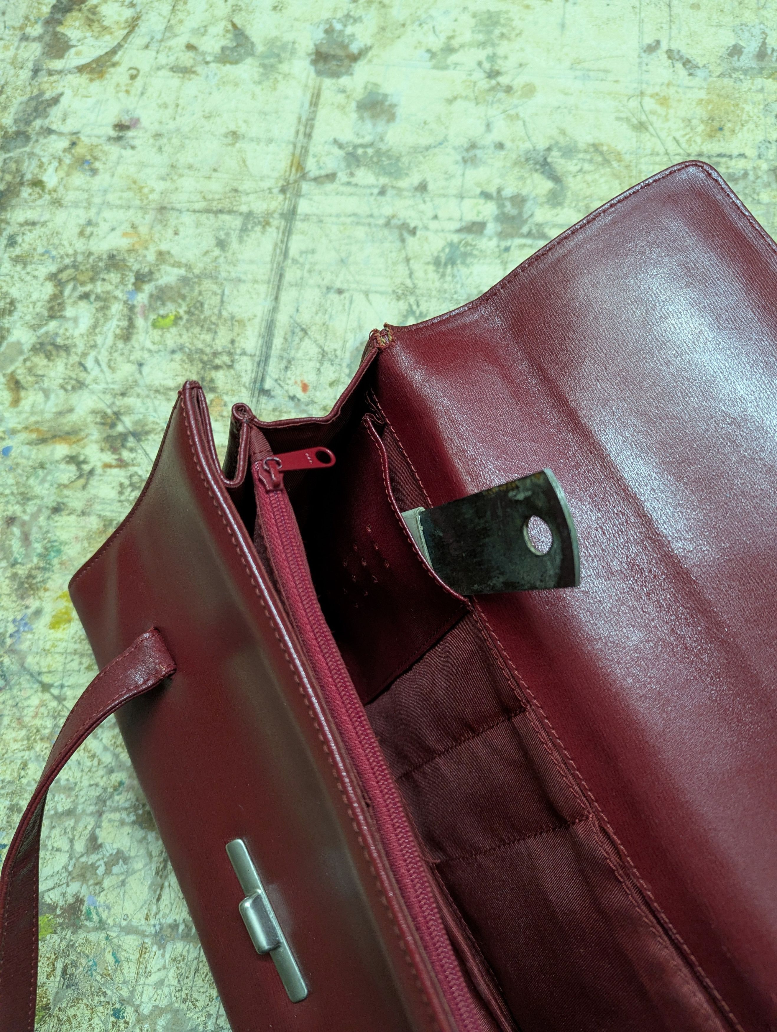 Mandarina Duck Rare! 00s Mandarina Duck Iconic Shoulder Leather Bag Size ONE SIZE - 7 Thumbnail