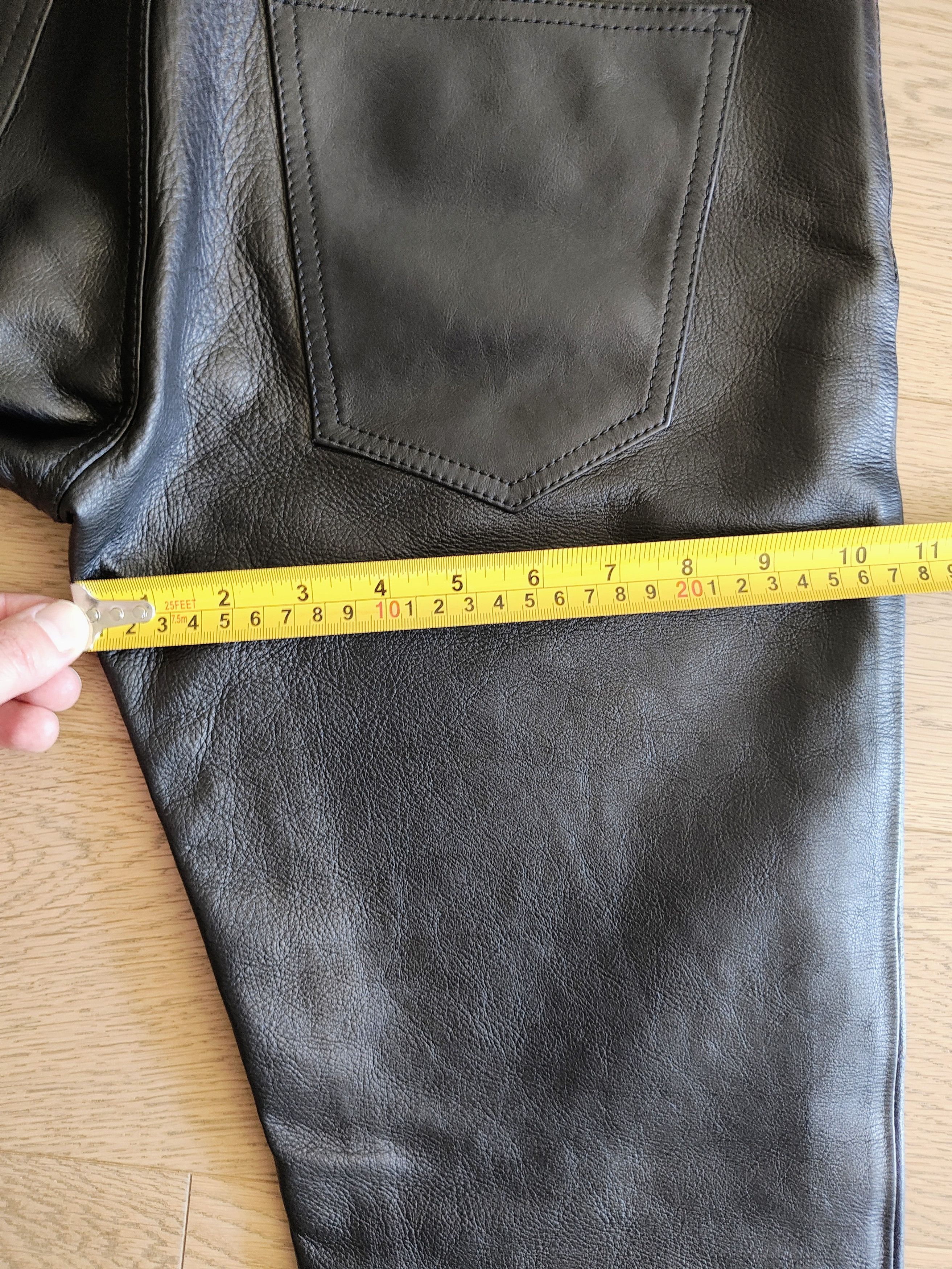 Celine × Hedi Slimane Soft Leather Pants (Made in Italy) - Black - 29 US Size US 29 - 12 Thumbnail