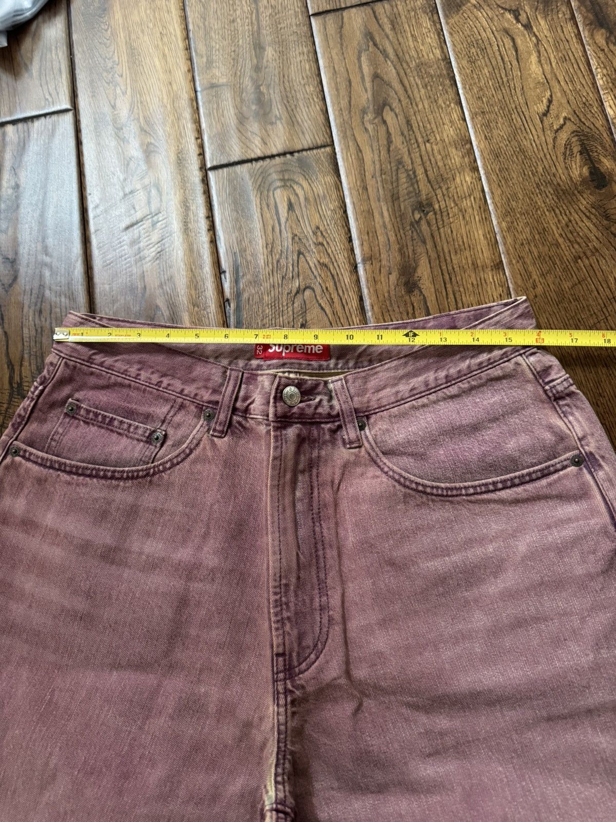 Supreme Supreme Baggy Denim Shorts Overdyed Purple Size US 32 / EU 48 - 3 Thumbnail