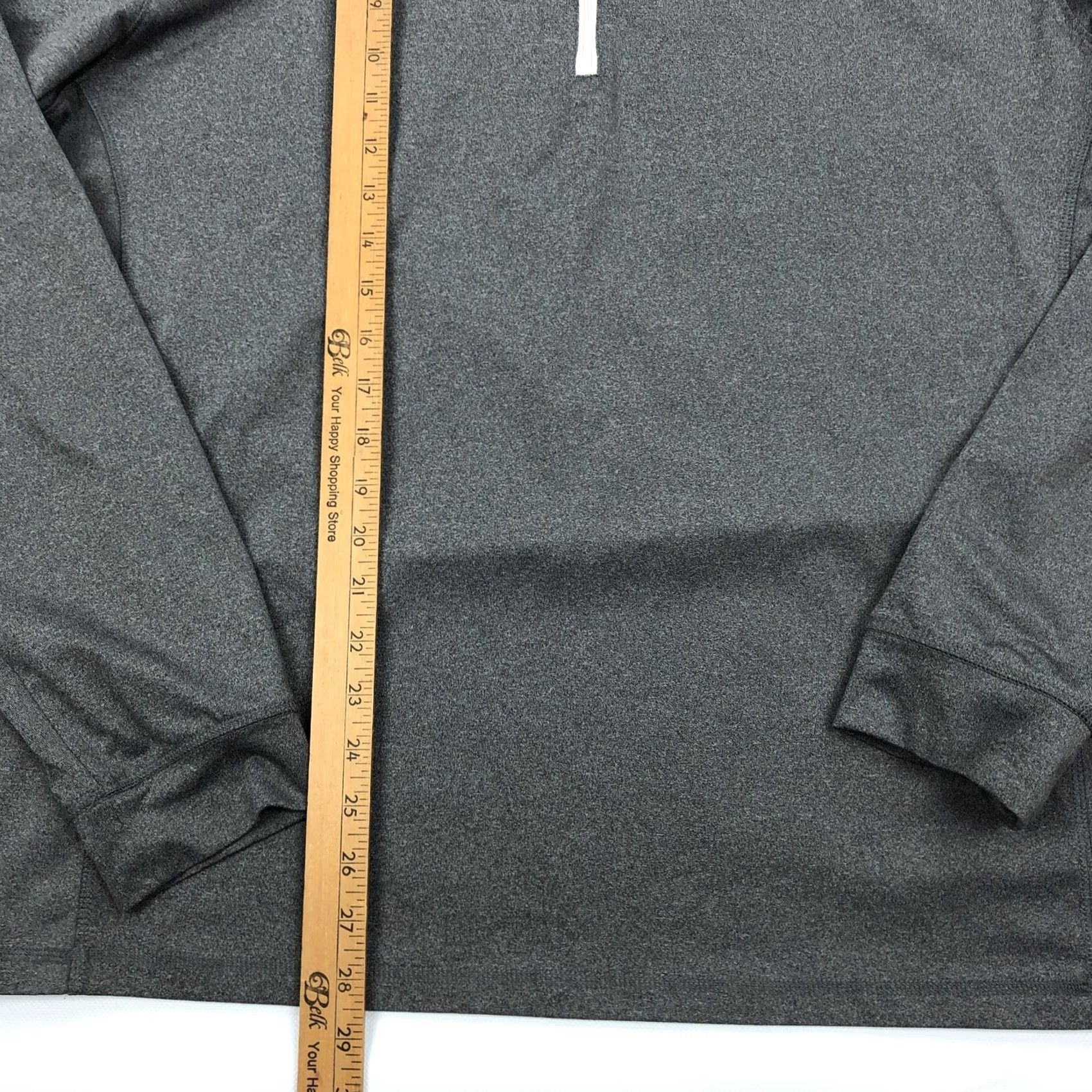 johnnie-O johnnie-O Men's XL Gray Performance 1/4 Zip Pullover Brookside Rose Golf Shirt Long Sleeve Mock Neck Cadet Blue? Size US XL / EU 56 / 4 - 4 Thumbnail