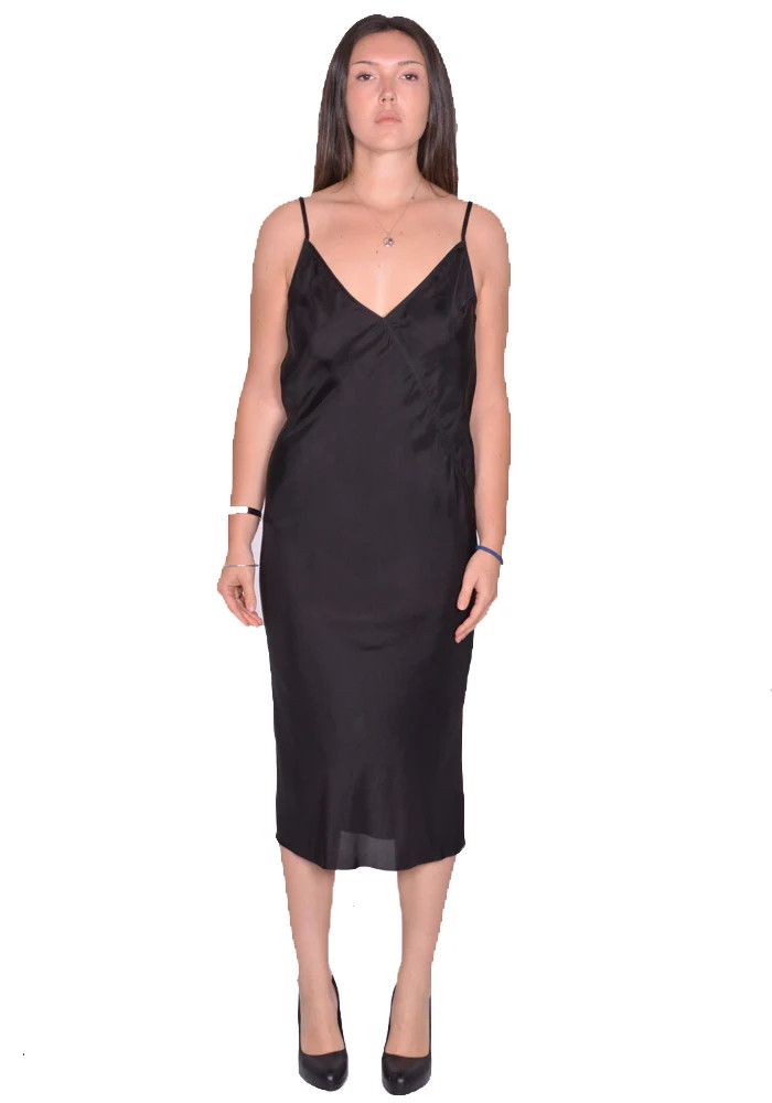 Rick Owens o1y0126 Midi Dress in Black Size XS / US 0-2 / IT 36-38 - 5 Thumbnail