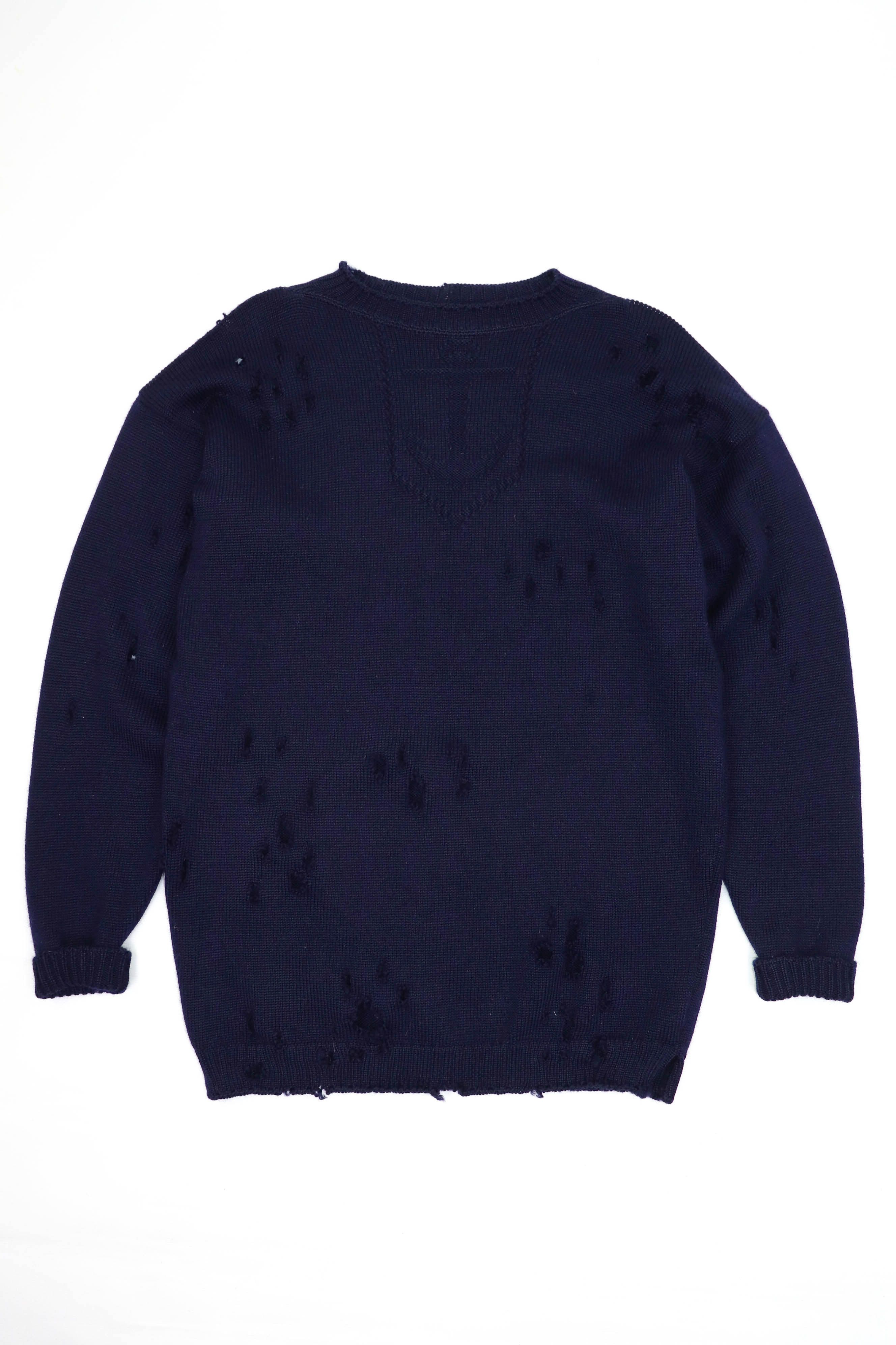 Vintage Sumerland Vintage Anchor Wool Jerseyknit Distressed Sweater Size US M / EU 48-50 / 2 - 1 Thumbnail