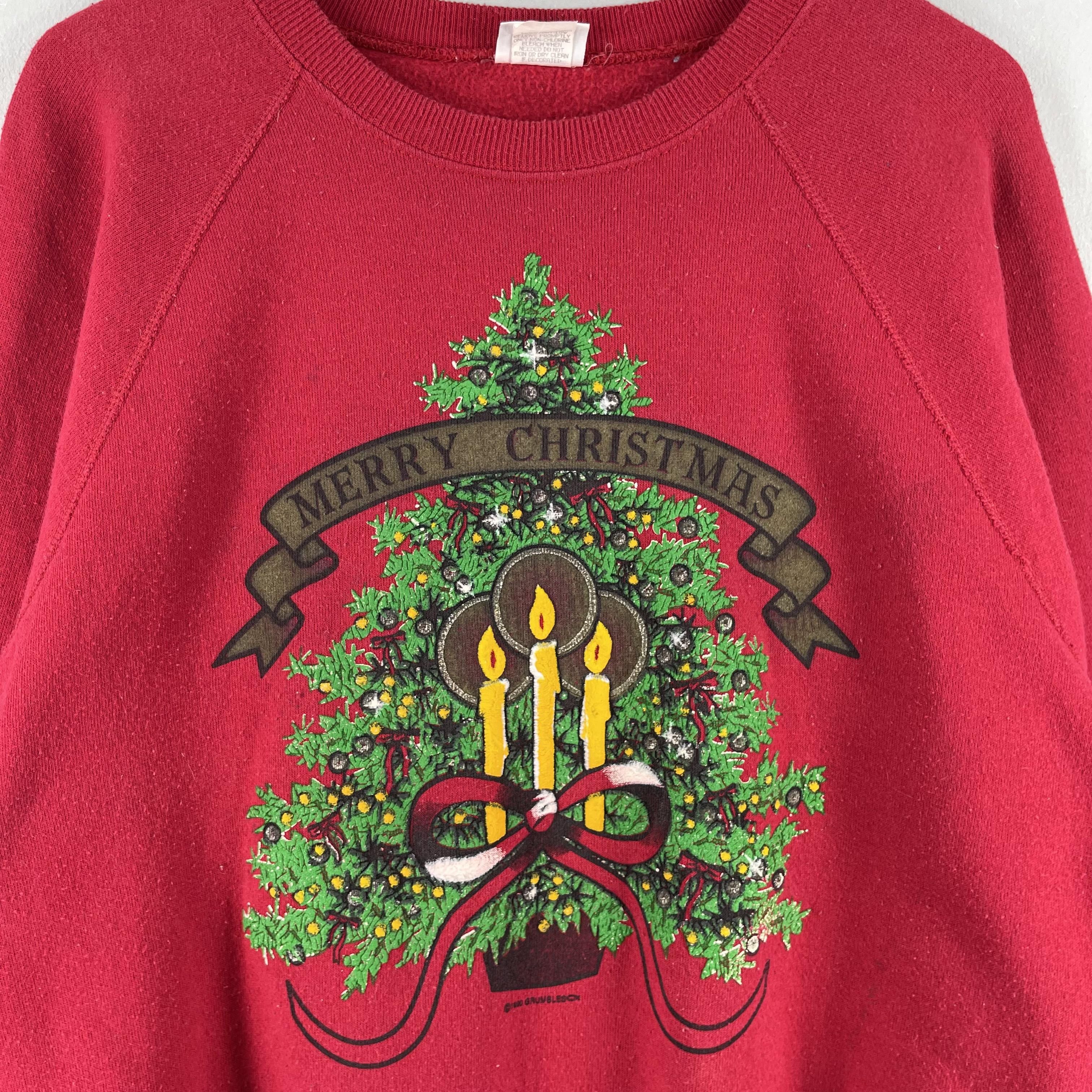 Vintage Vintage 90's MERRY CHRISTMAS Printed Sweatshirt Size US XL / EU 56 / 4 - 2 Thumbnail