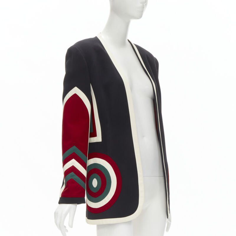 Moschino MOSCHINO COUTURE! black red creoe Star Bullseye geometric blazer IT42 L Size M / US 6-8 / IT 42-44 - 1 Thumbnail
