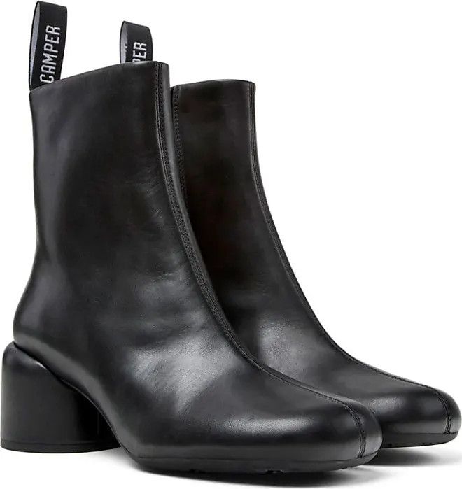 Camper o1s22i1n1024 Smooth Leather Niki Ankle Boots in Black Size US 7 / IT 37 - 2 Thumbnail