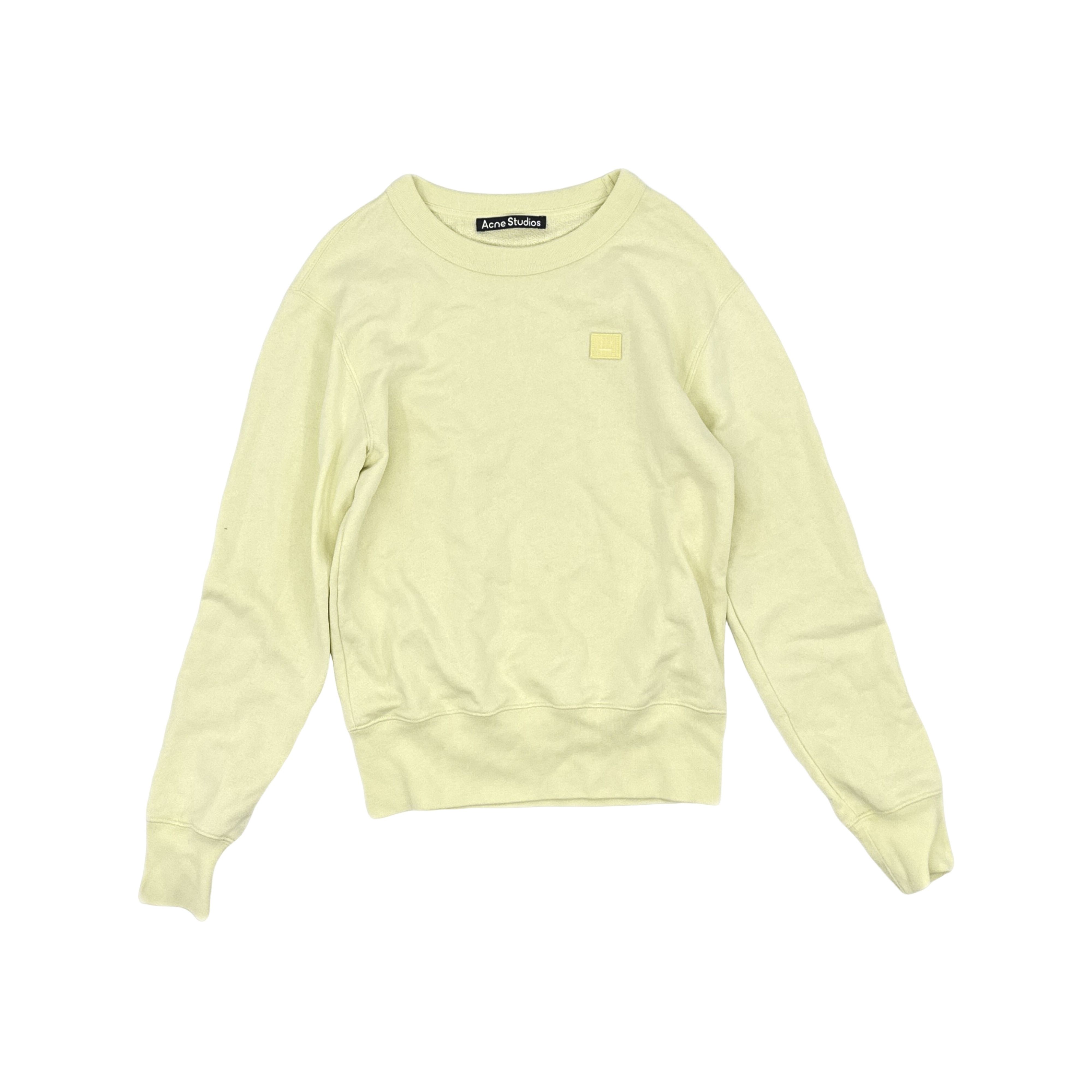 Acne Studios Acne Studios Yellow Face Patch Sweatshirt XXS Size XXS / US 00 / IT 34 - 1 Thumbnail