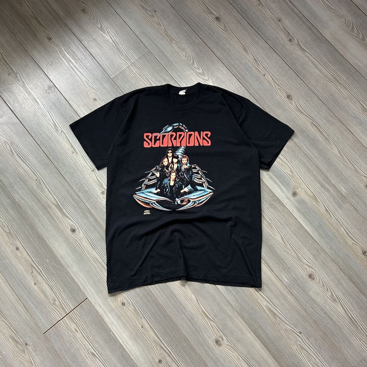 Band Tees × Vintage Vintage Scorpions Single Stitch Winterland Rock Express Tee Size US XL / EU 56 / 4 - 1 Thumbnail