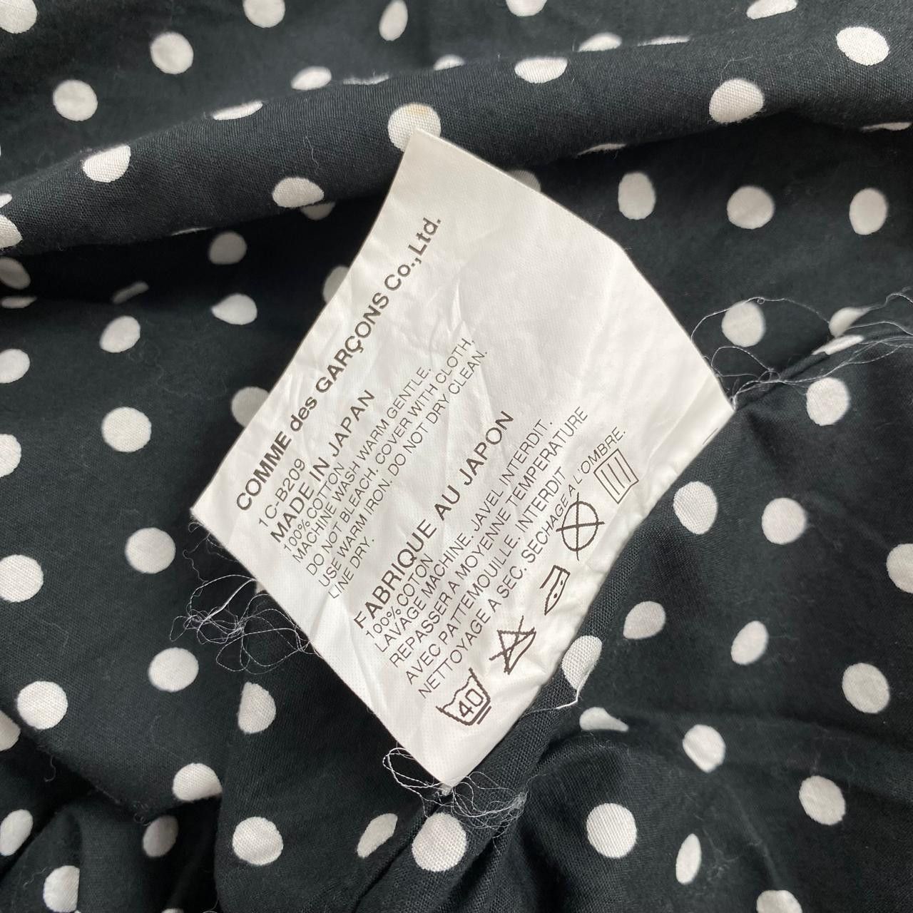 Black Comme des Garcons Polkadot Shirt