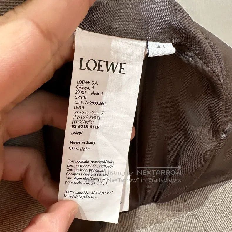 Loewe Loewe Single-breasted back pleated suit jacket Size XXS / US 00 / IT 34 - 4 Thumbnail