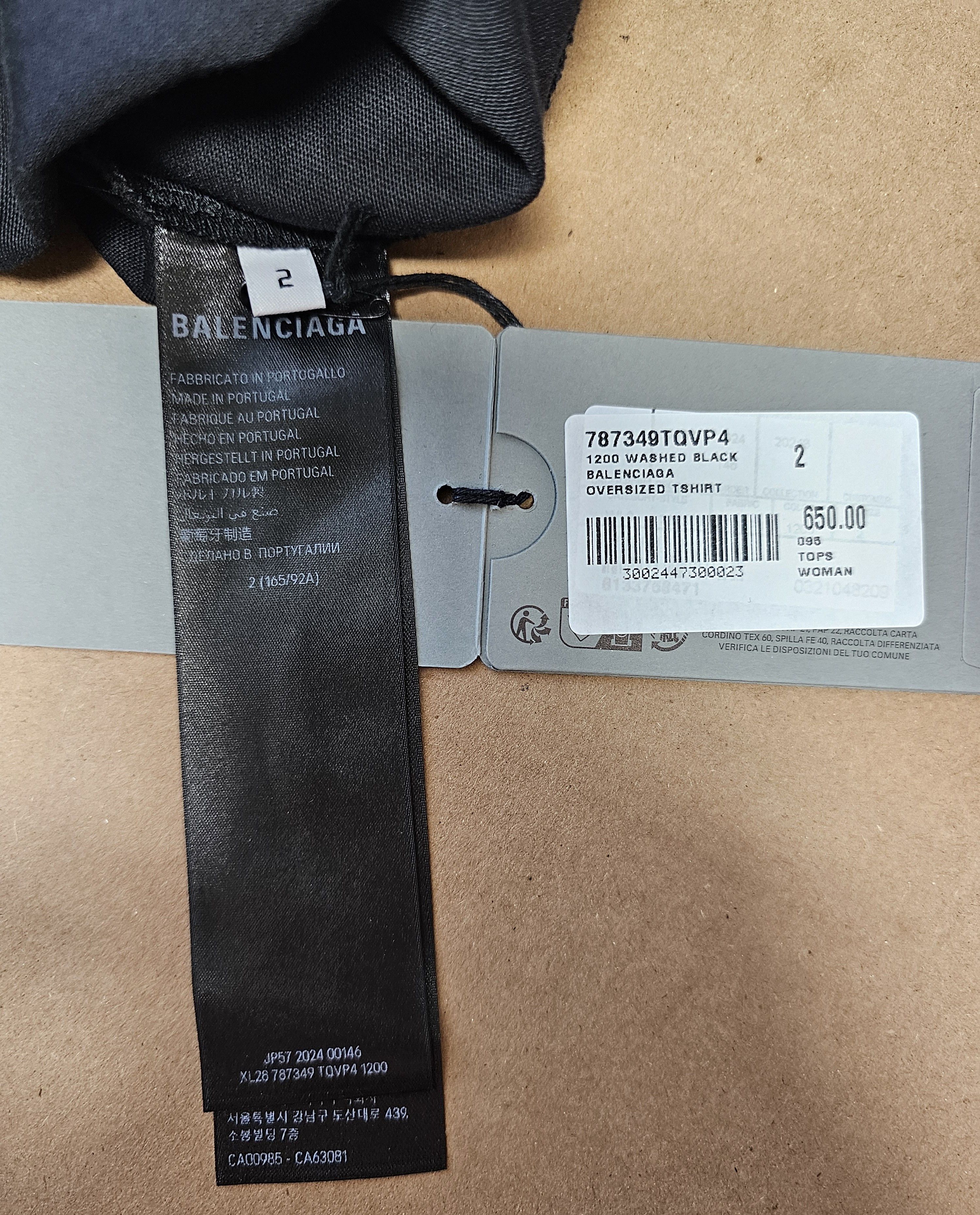 Balenciaga Black nologo t-shirt Size US M / EU 48-50 / 2 - 4 Thumbnail